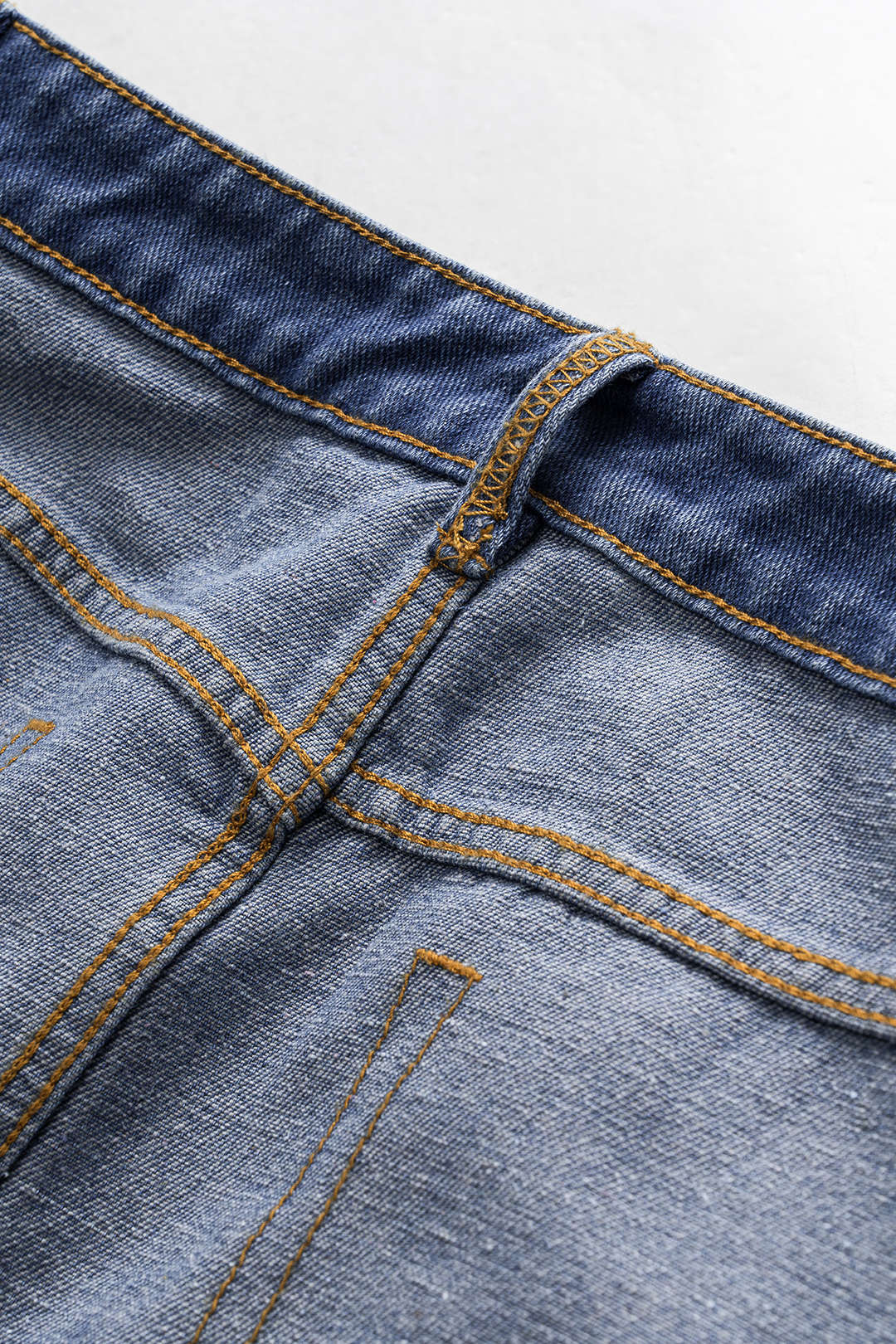 Reversible Denim Pocket Mini Skirt - Image 7