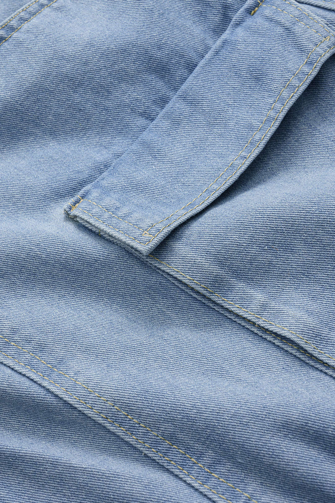 Denim High Waist Pocket Skirt - Image 4
