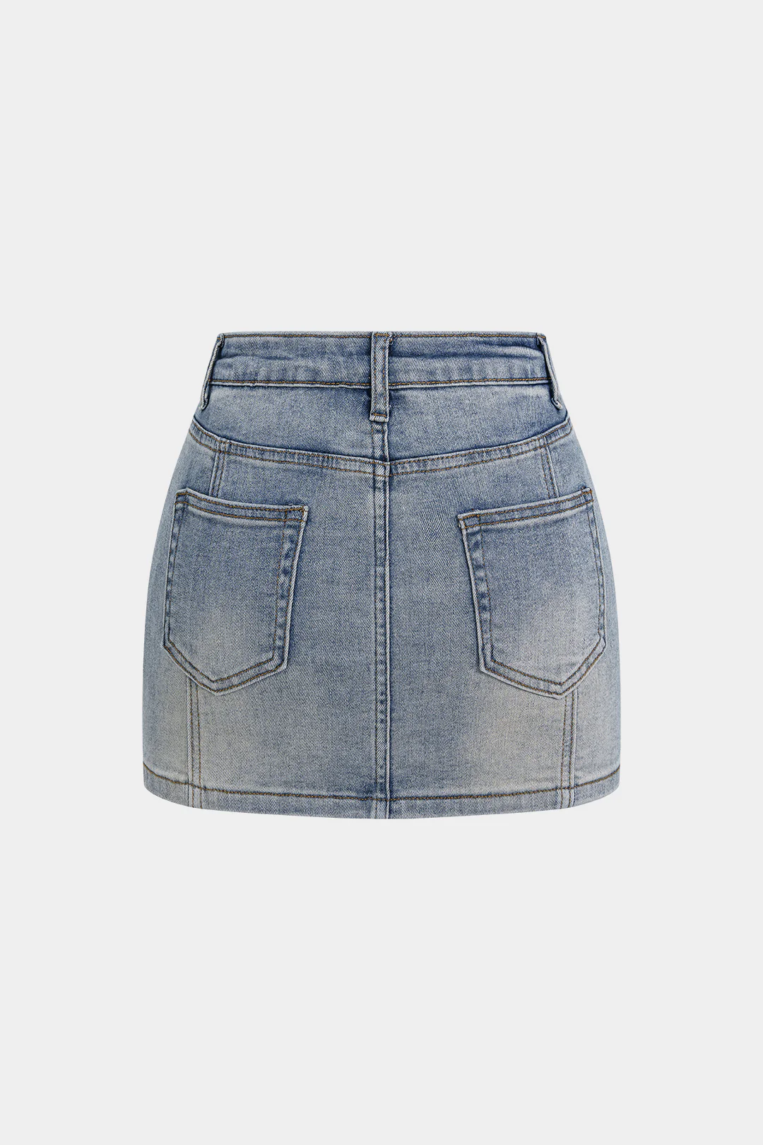 Denim Button Skirt - Image 2