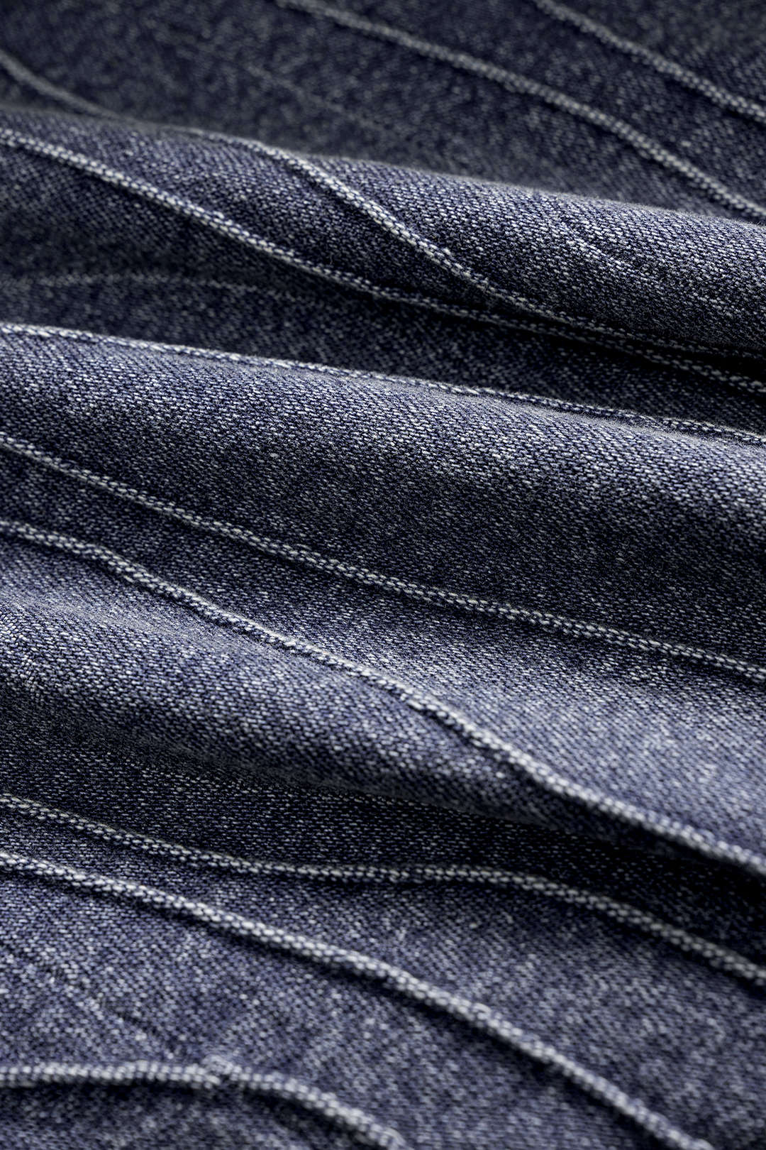 Denim Button Smocked Ruched Outerwear - Image 3