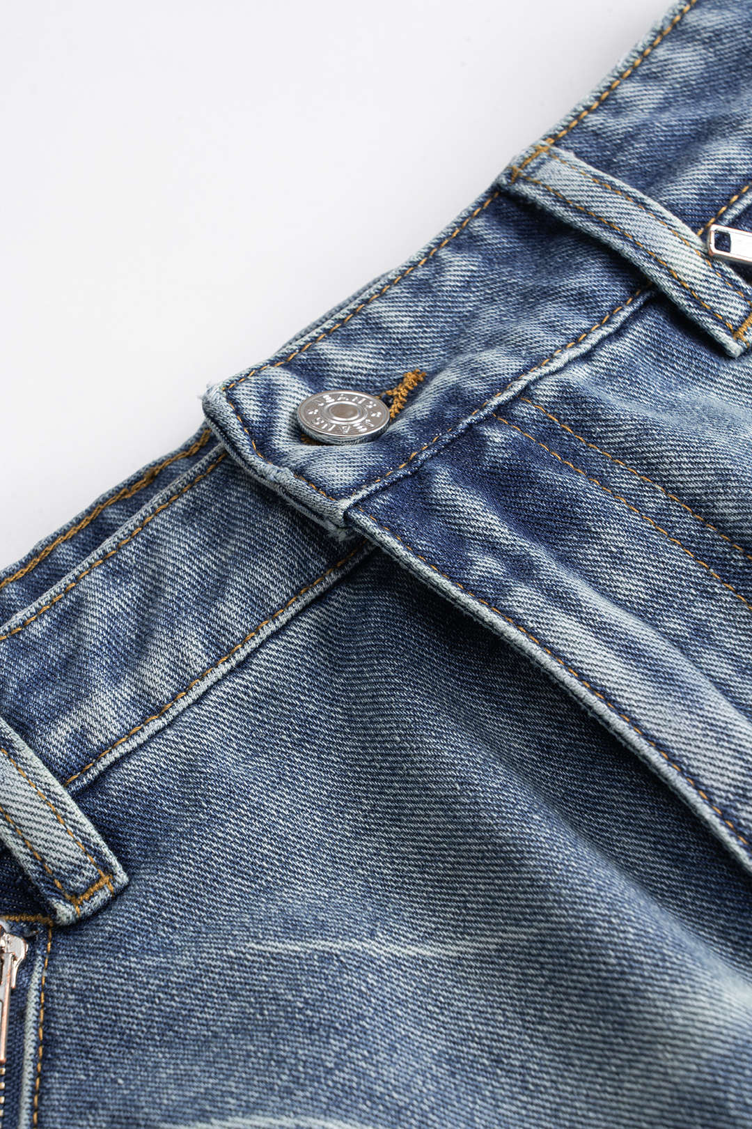 Denim Washed Pocket Skirt - Image 3