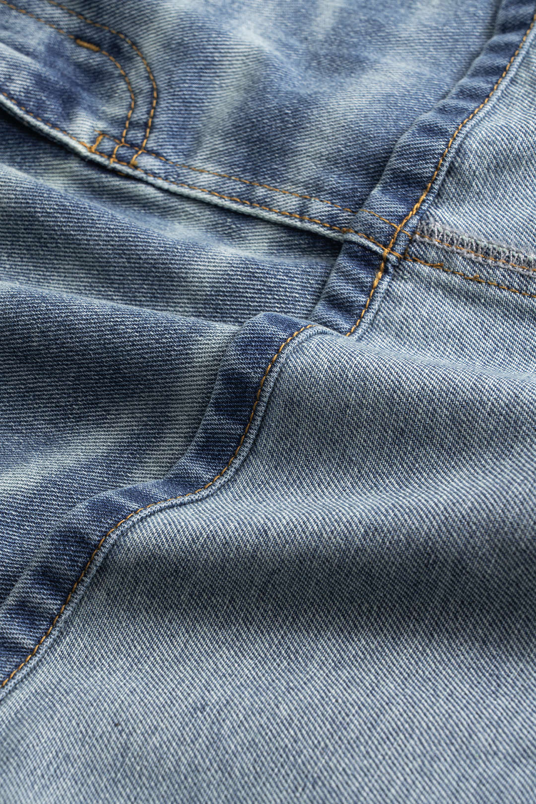 Denim Washed Pocket Skirt - Image 4
