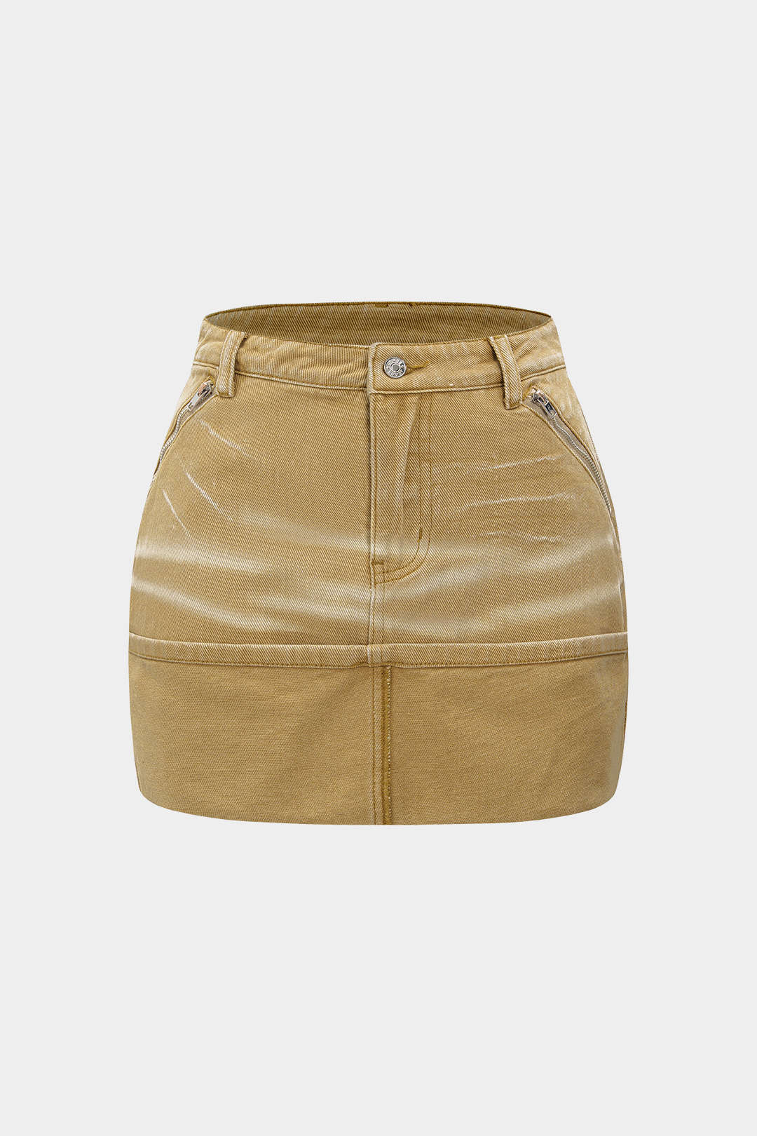 Denim Washed Pocket Skirt - Image 5