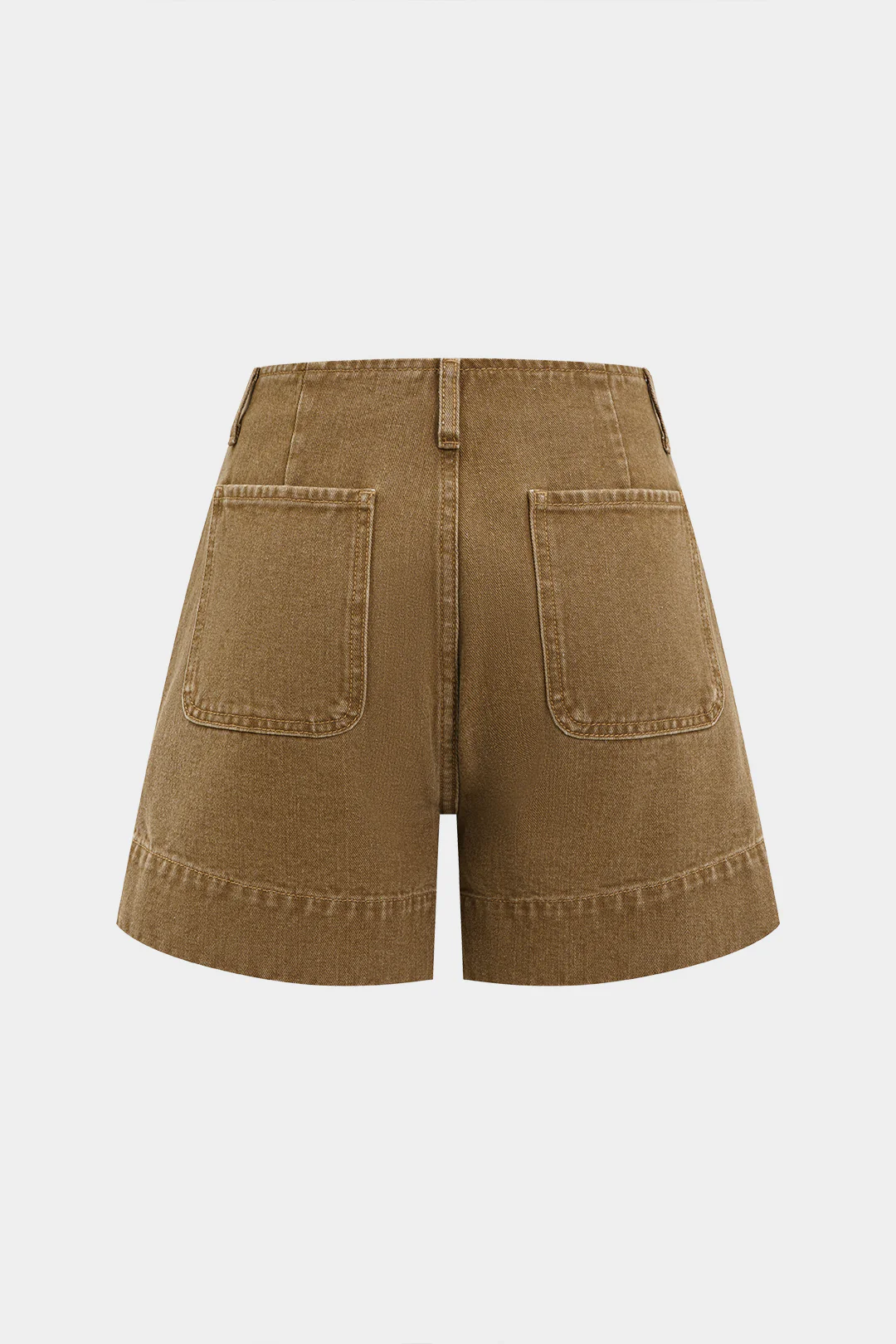 Denim Washed Pocket Shorts - Image 2