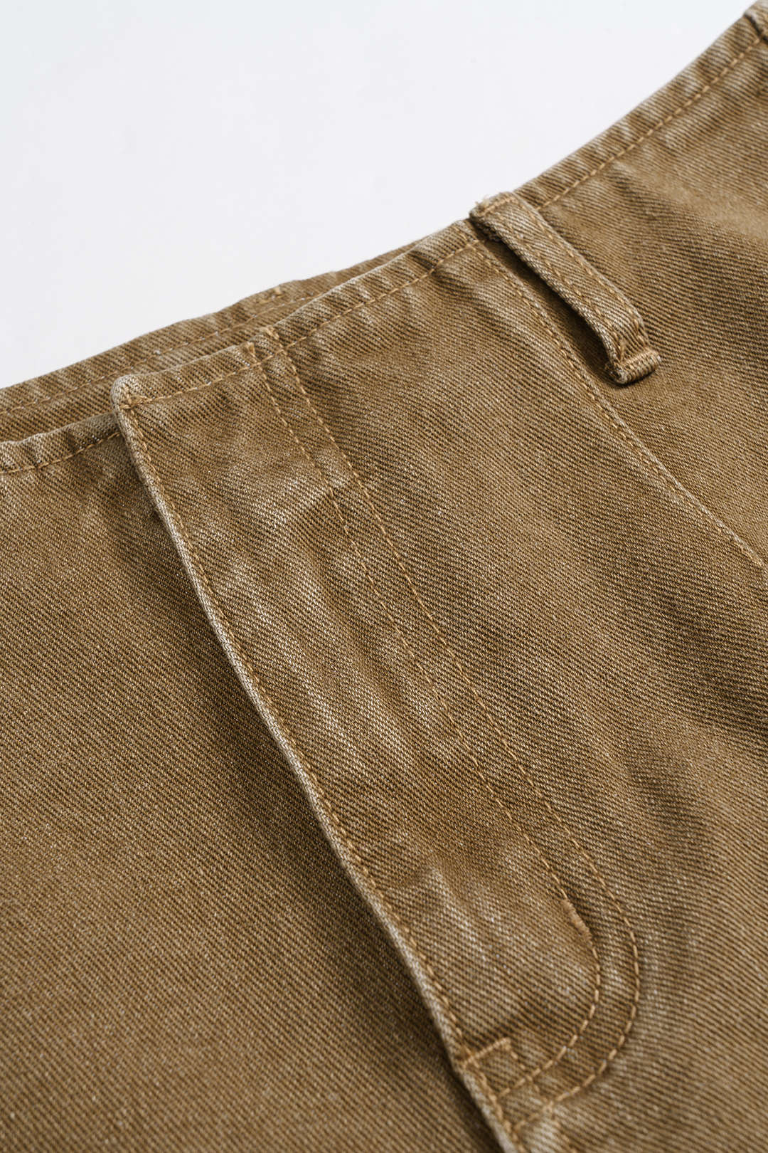 Denim Washed Pocket Shorts - Image 3