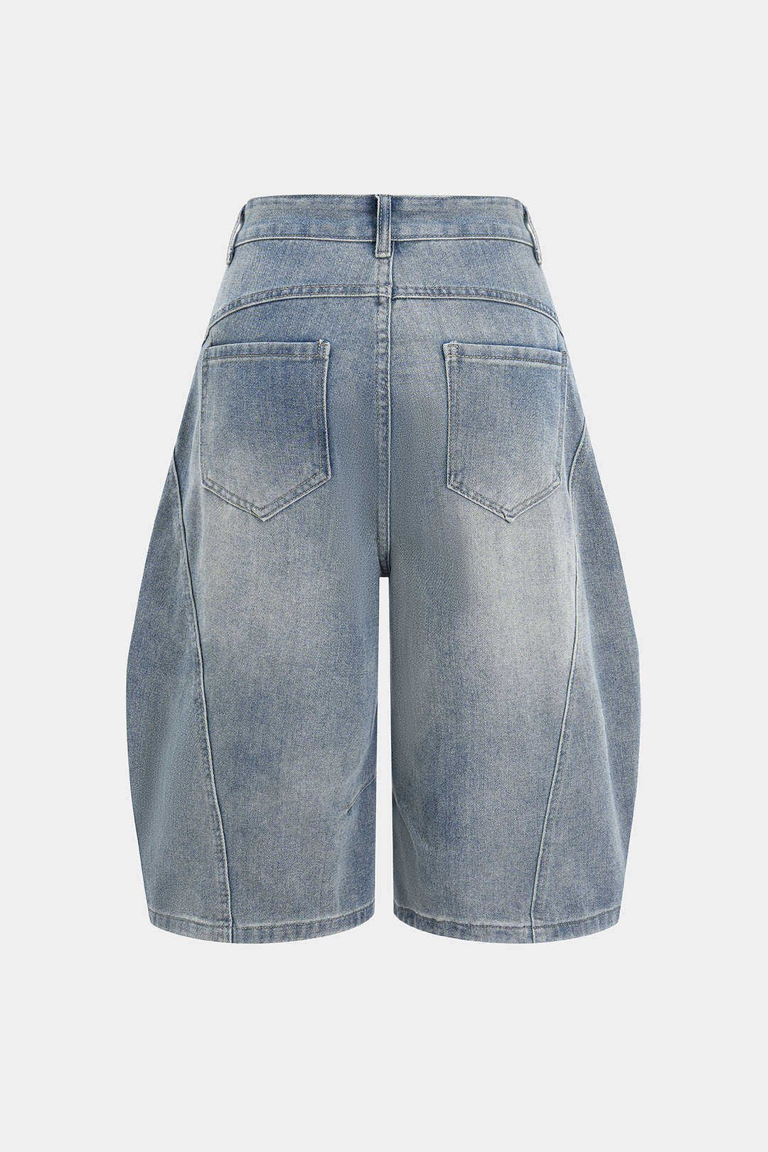 Denim Pocket Wide Leg Shorts - Image 2