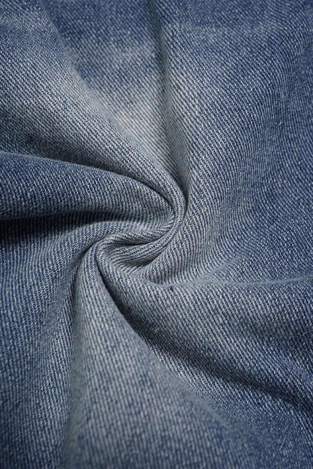 Denim Frayed High Waist Straight Leg Shorts - Image 6