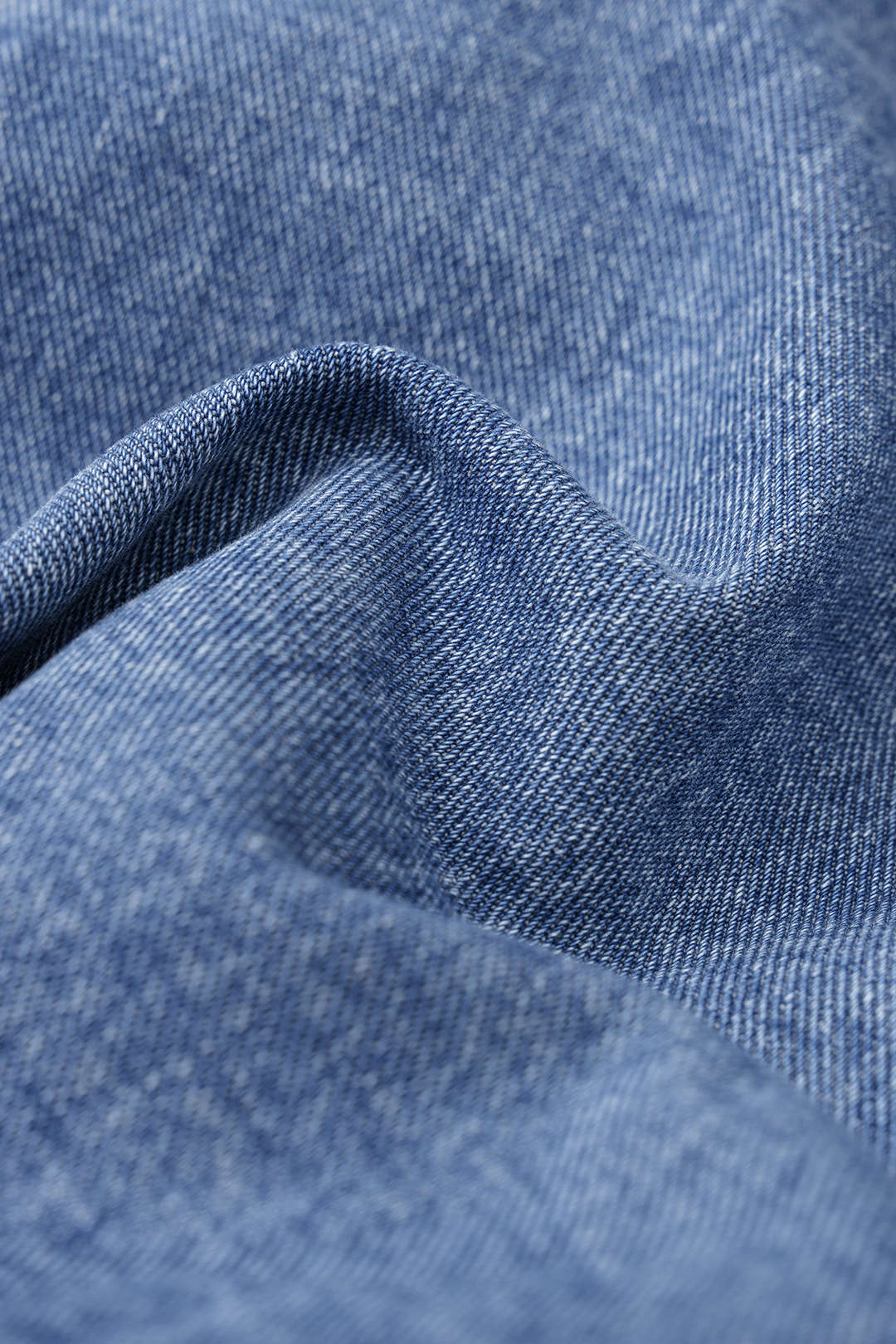 Denim Asymmetrical Pocket Shorts - Image 4