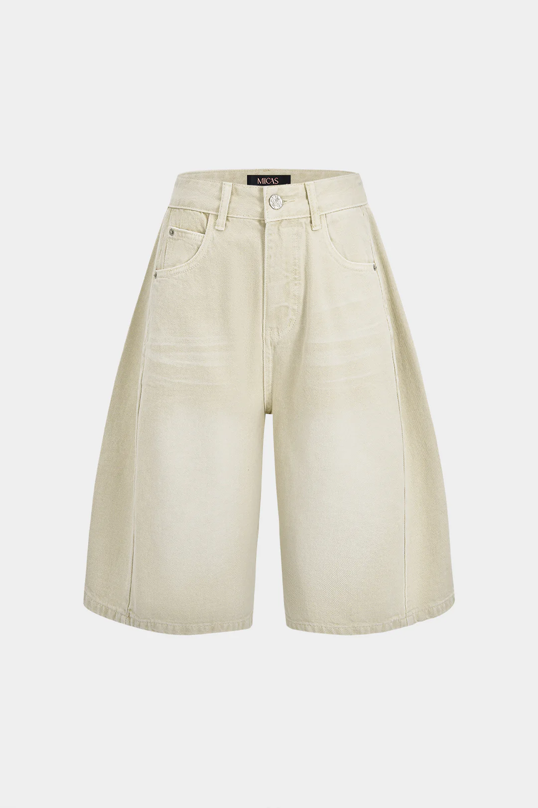 Denim Pocket Wide Leg Shorts
