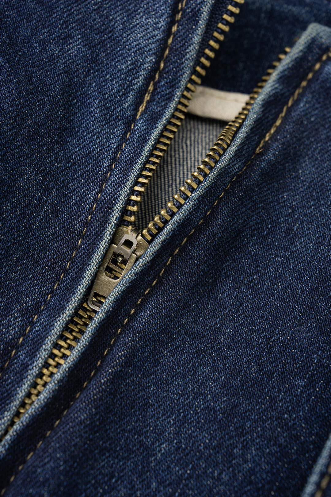 Denim Asymmetrical Belted Shorts - Image 4