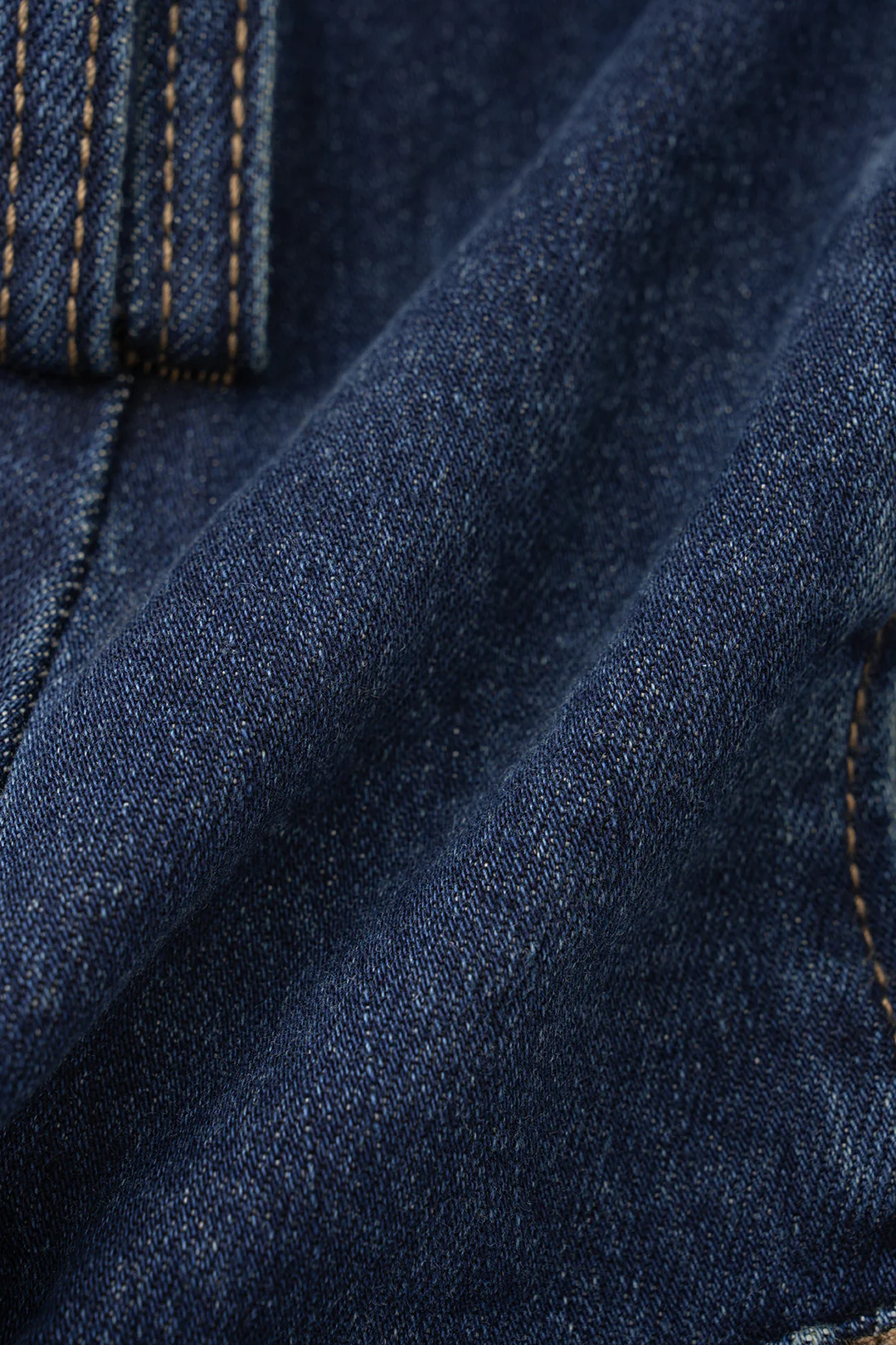 Denim Asymmetrical Belted Shorts - Image 5