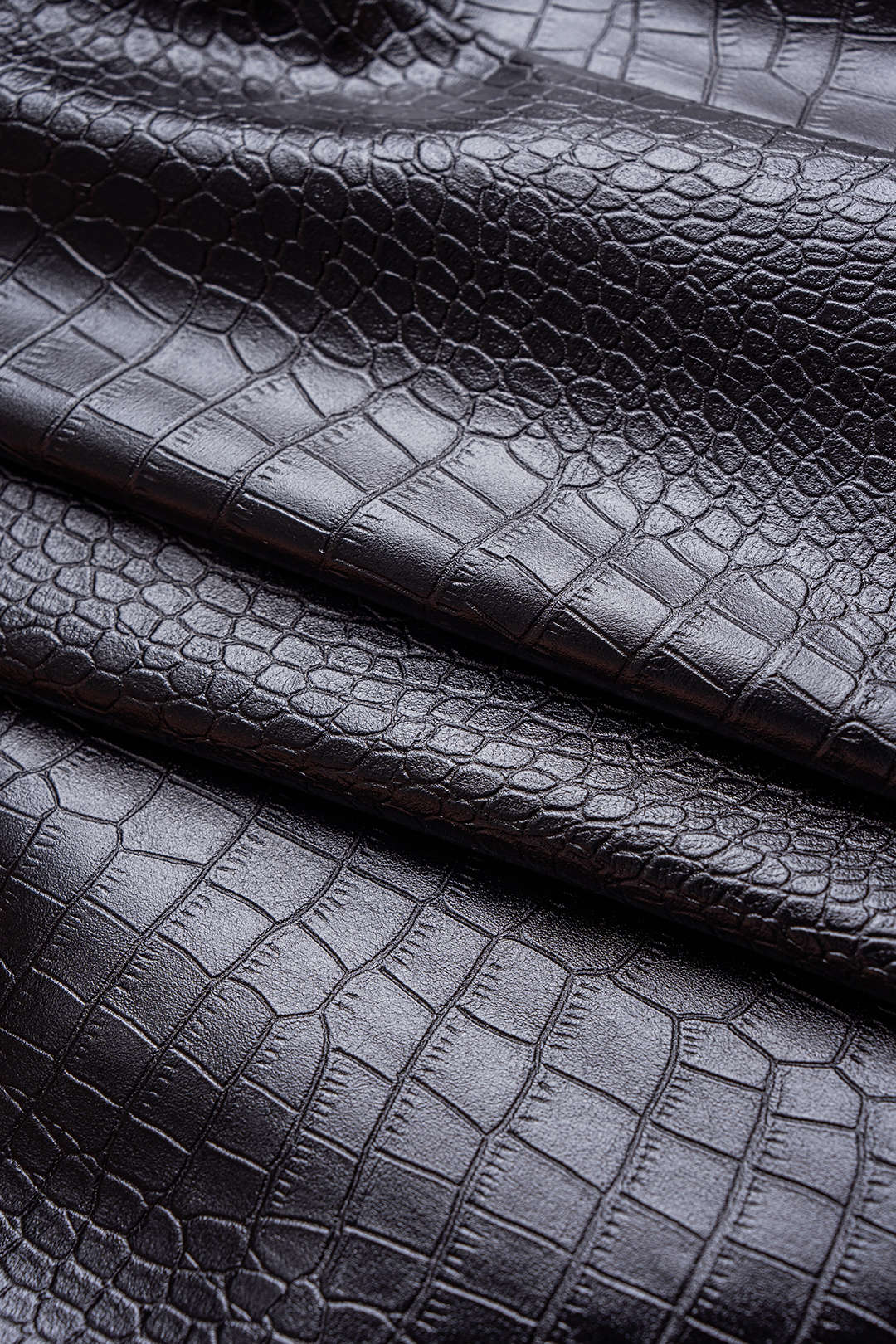 Crocodile Print Faux Leather V-Neck Pocket Jakcet - Image 5