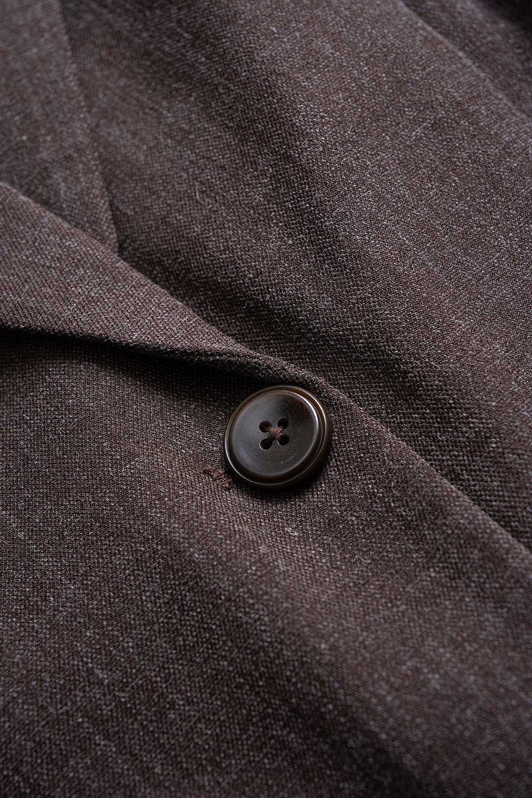 Notched Lapel Button Blazer - Image 3