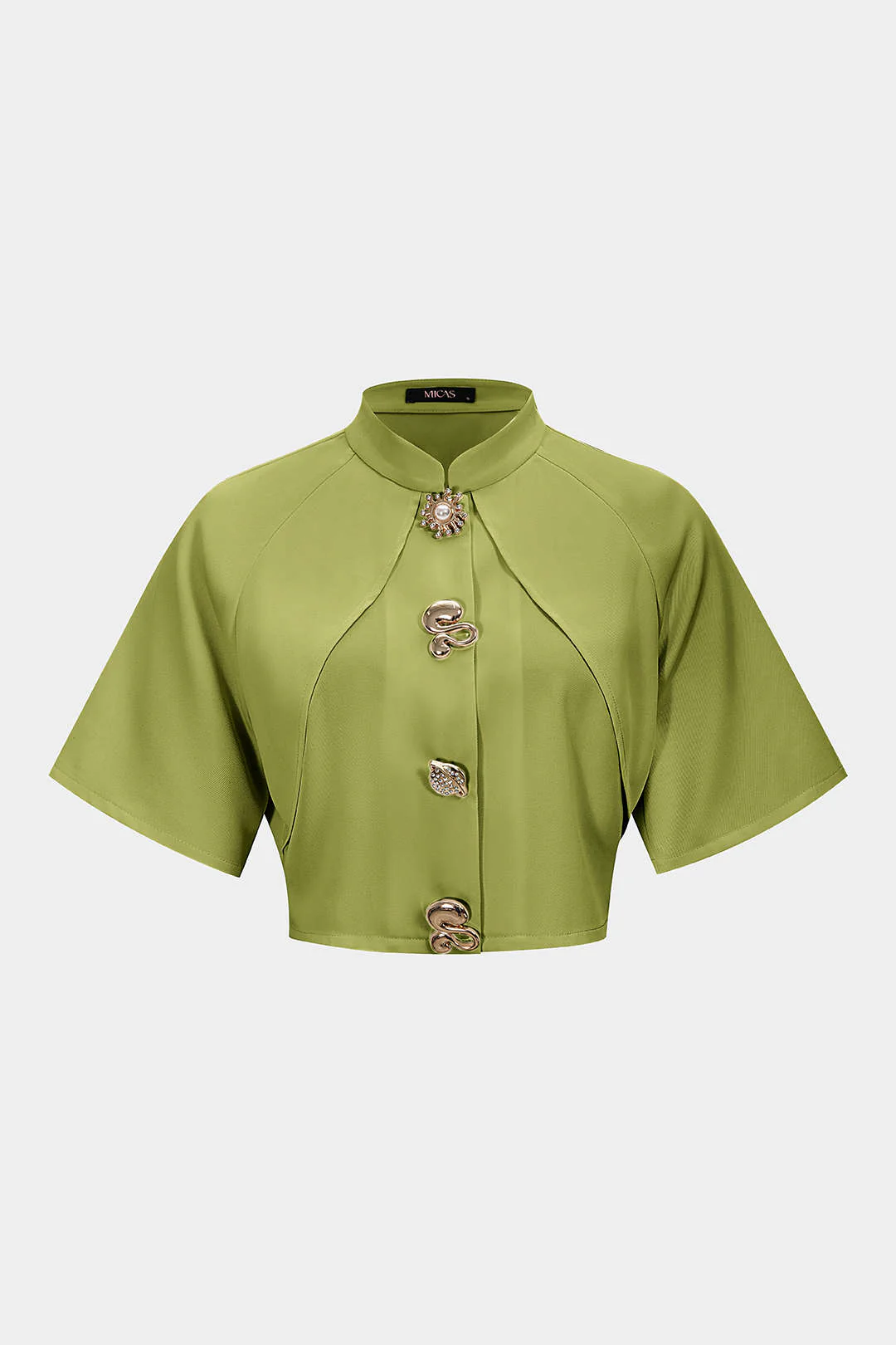 Metallic Textured Slim Blazer - Image 10