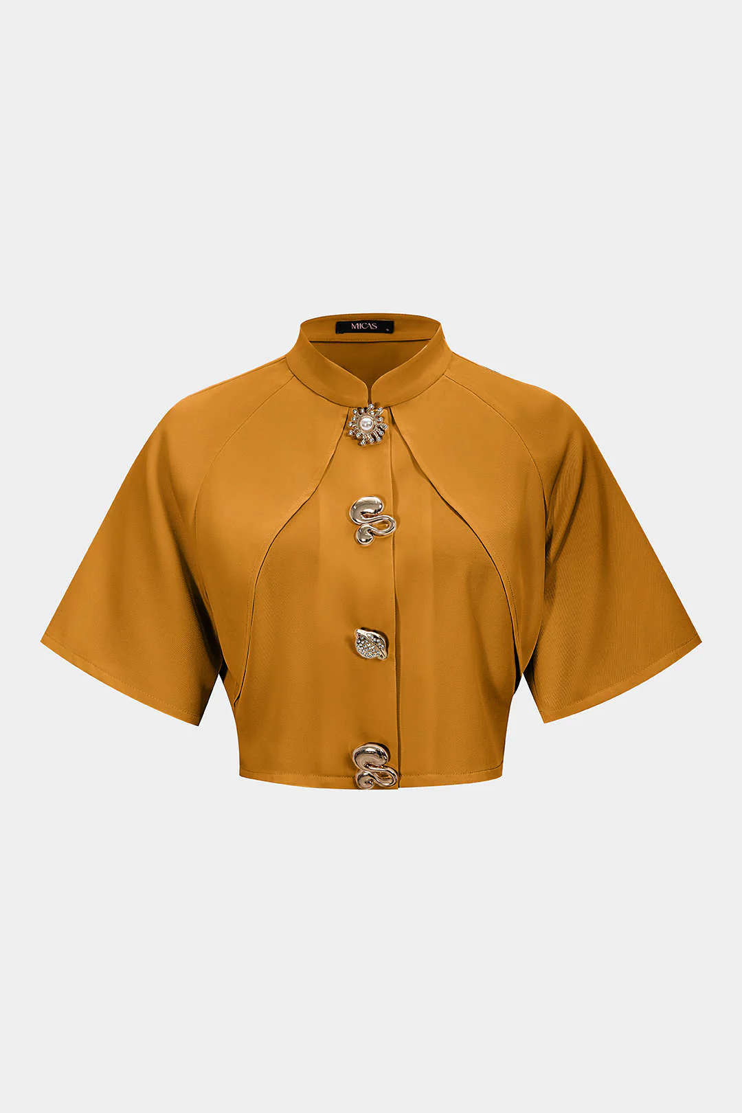 Metallic Textured Slim Blazer - Image 12