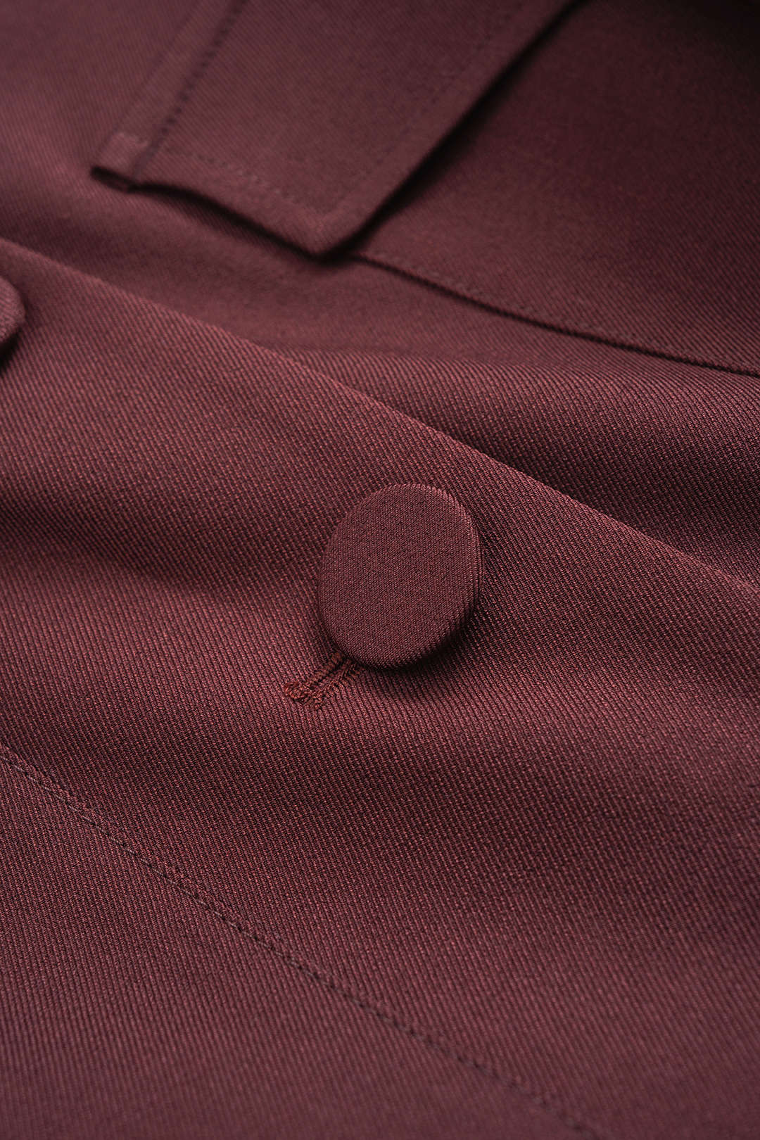 Notched Lapel Button Pocket Coat - Image 3