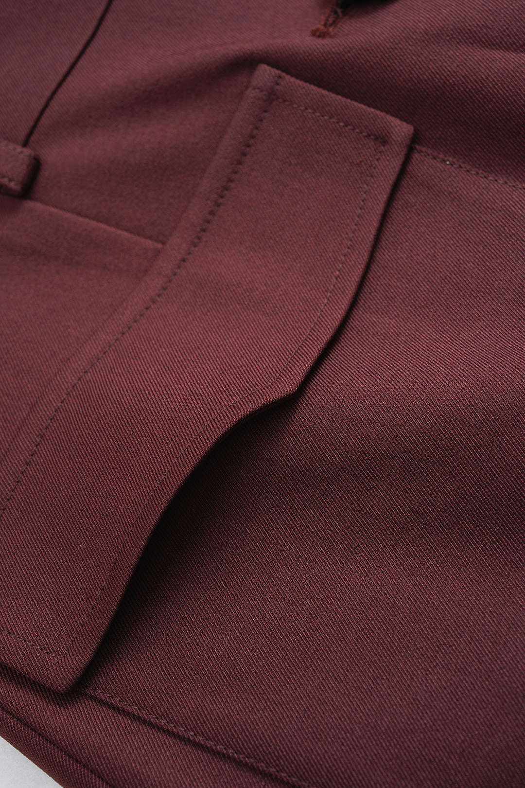 Notched Lapel Button Pocket Coat - Image 4