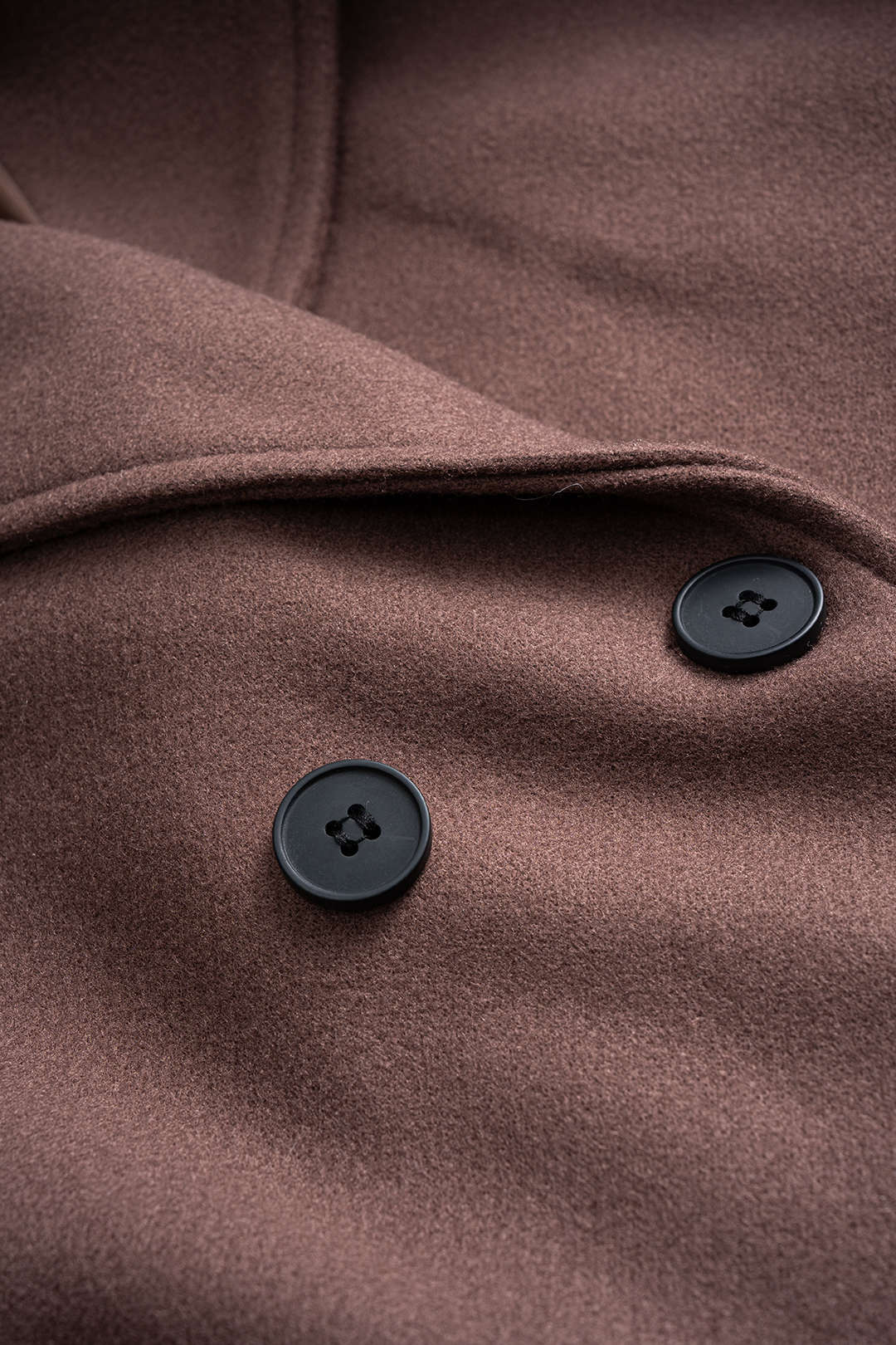 Woolen Button Tie-Up Double-Breasted Coat - Image 3