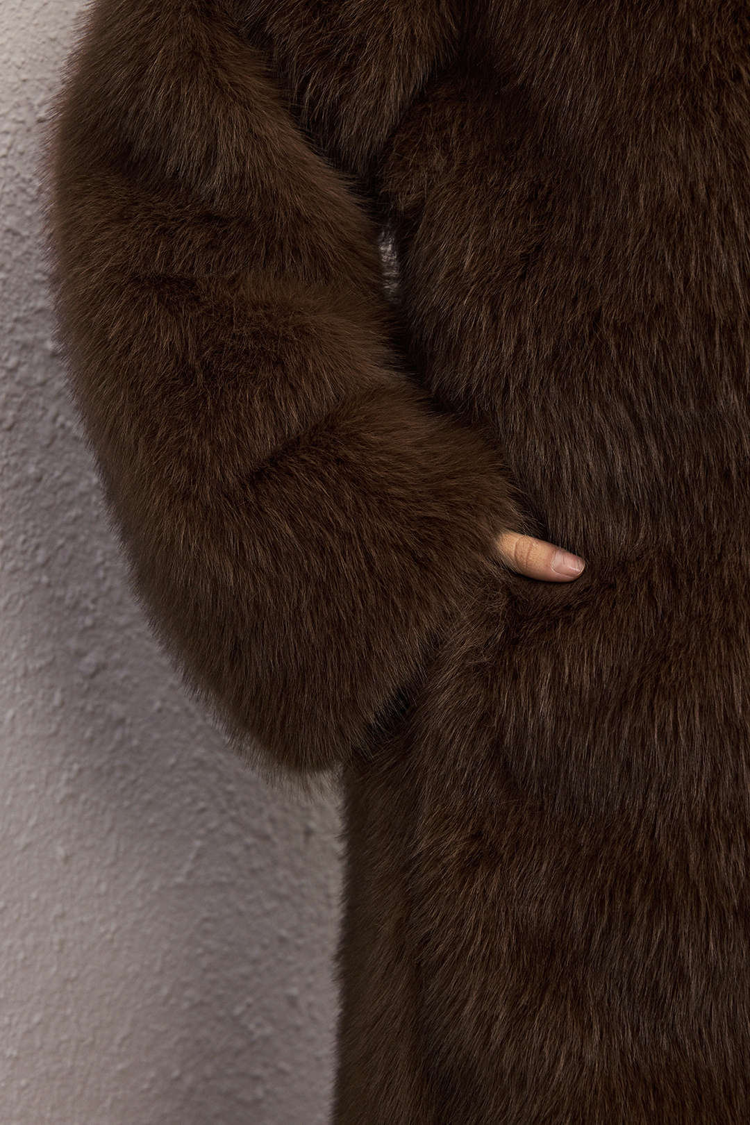 Faux Fur Long Coat - Image 5