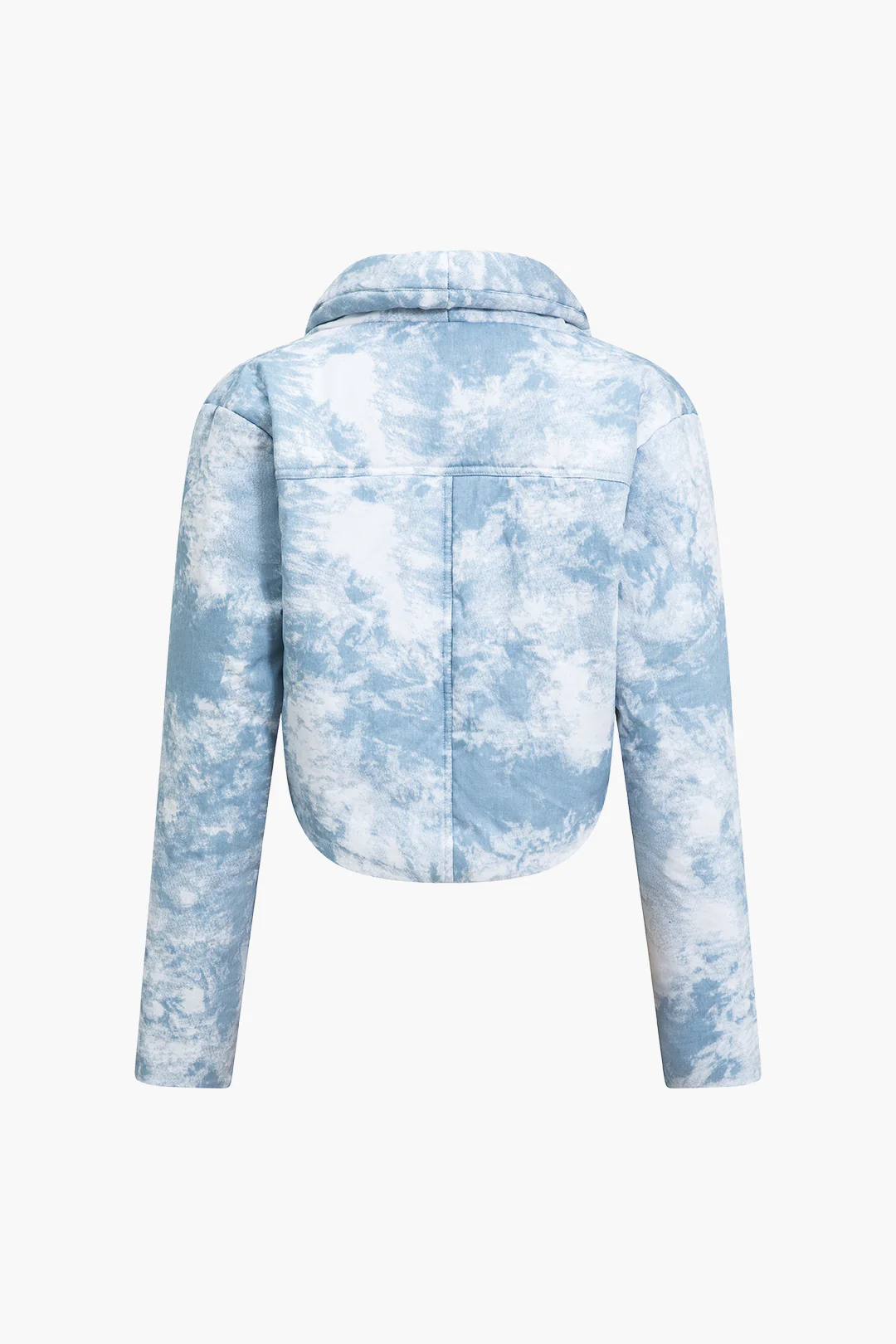 Tie Dye Print Padded Pocket Long-Sleeve Puffer - Image 2