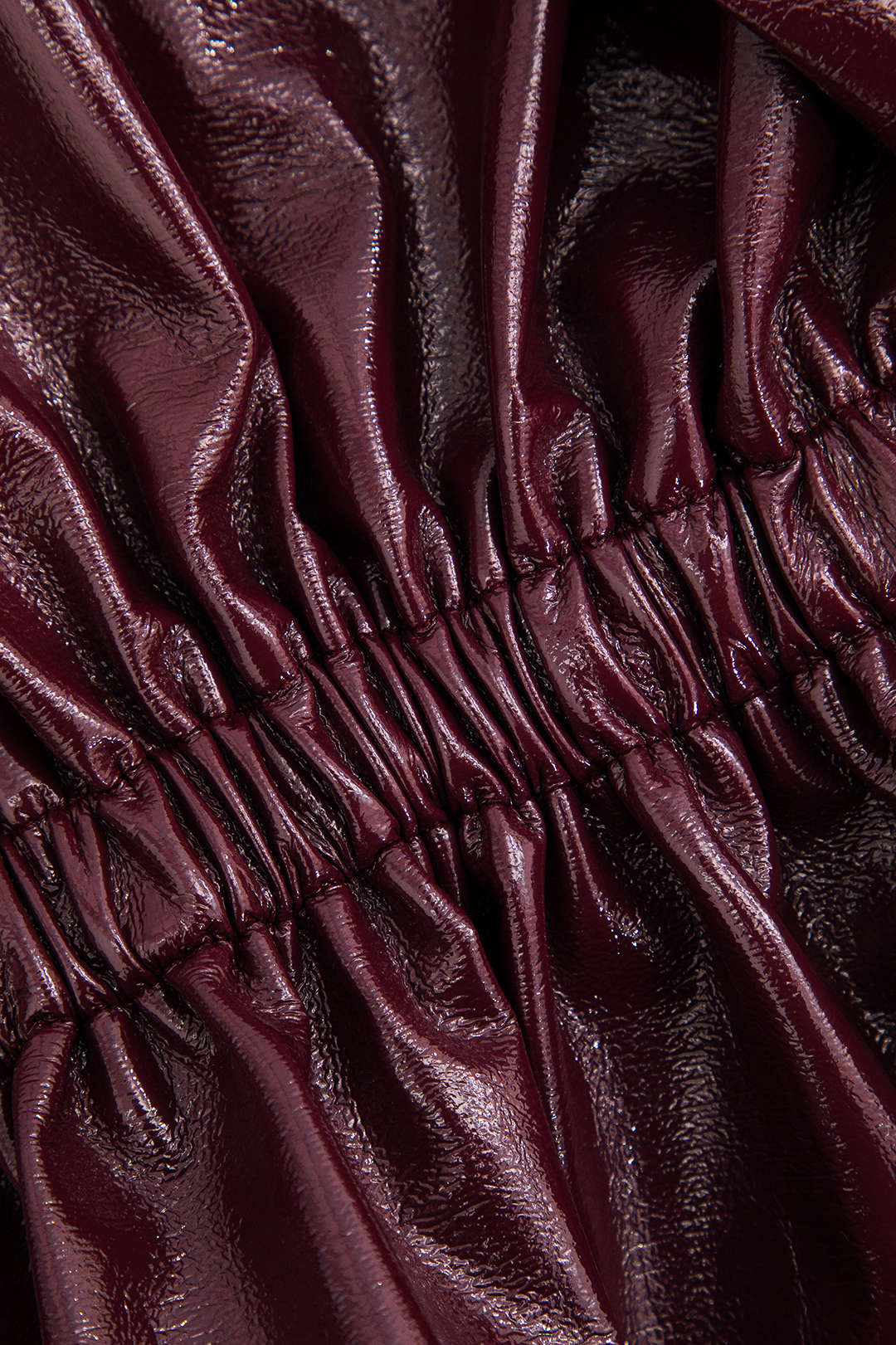 Faux Leather Drawstring Pocket Jacket - Image 6