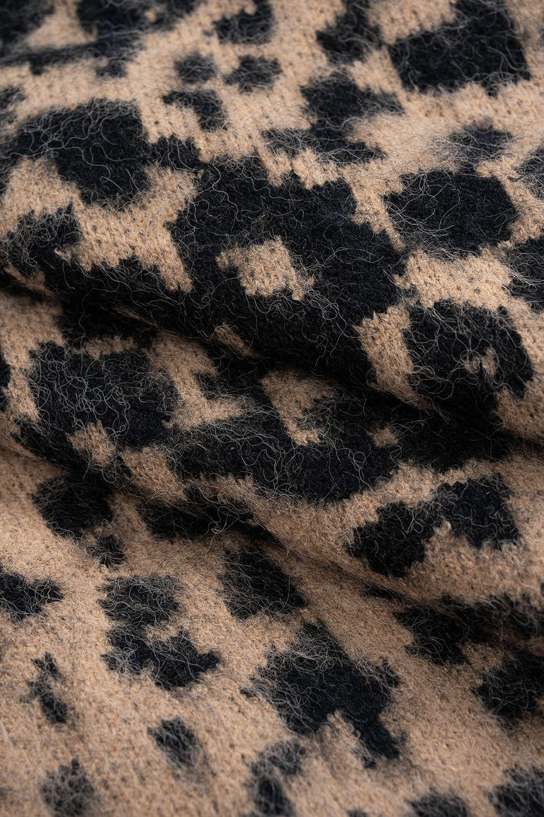 Retro Leopard Print V-Neck Jacket - Image 4