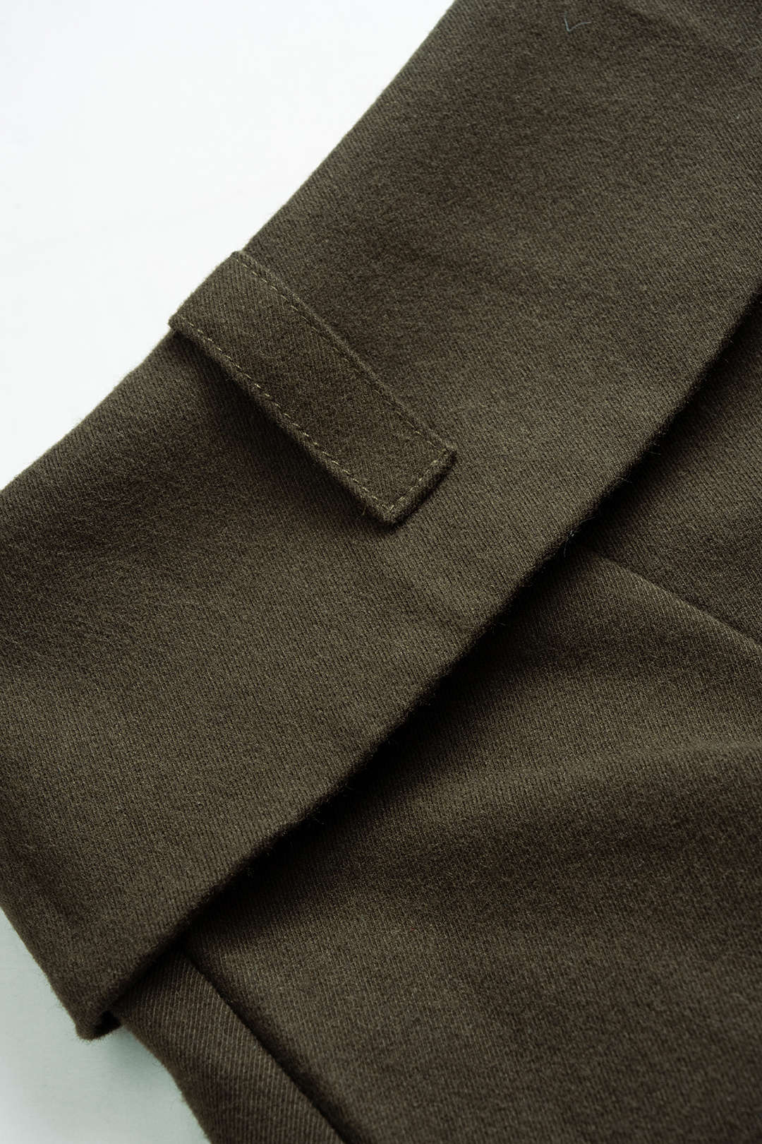 Asymmetrical Neck Ruched Long-Sleeve Top And Suede Patchwork Skirt Set - Image 3