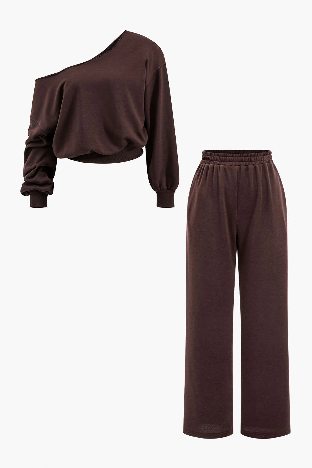 Asymmetric Top And Pants Set - Image 20