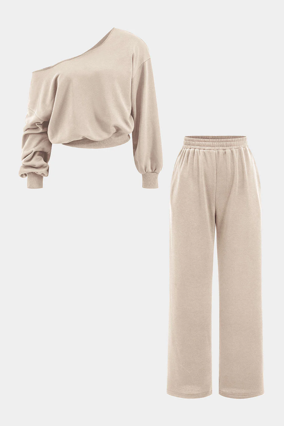 Asymmetric Top And Pants Set - Image 25