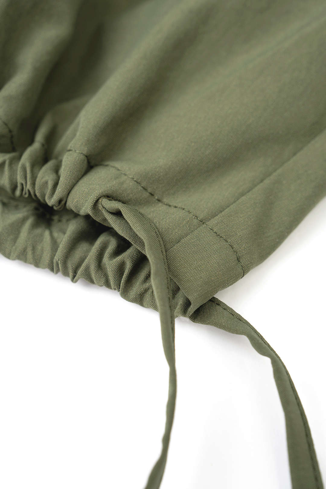 Solid Zipper Cami Top And Round Drawstring Balloon Pants Set - Image 4