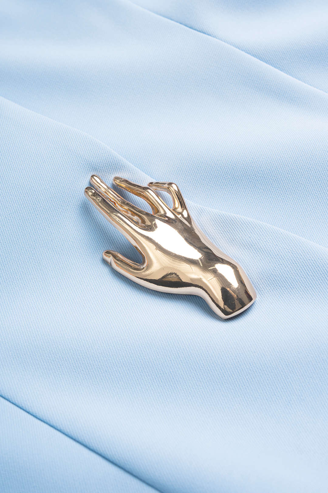 Lapel V-Neck Metallic Short-Sleeve Shirt - Image 4