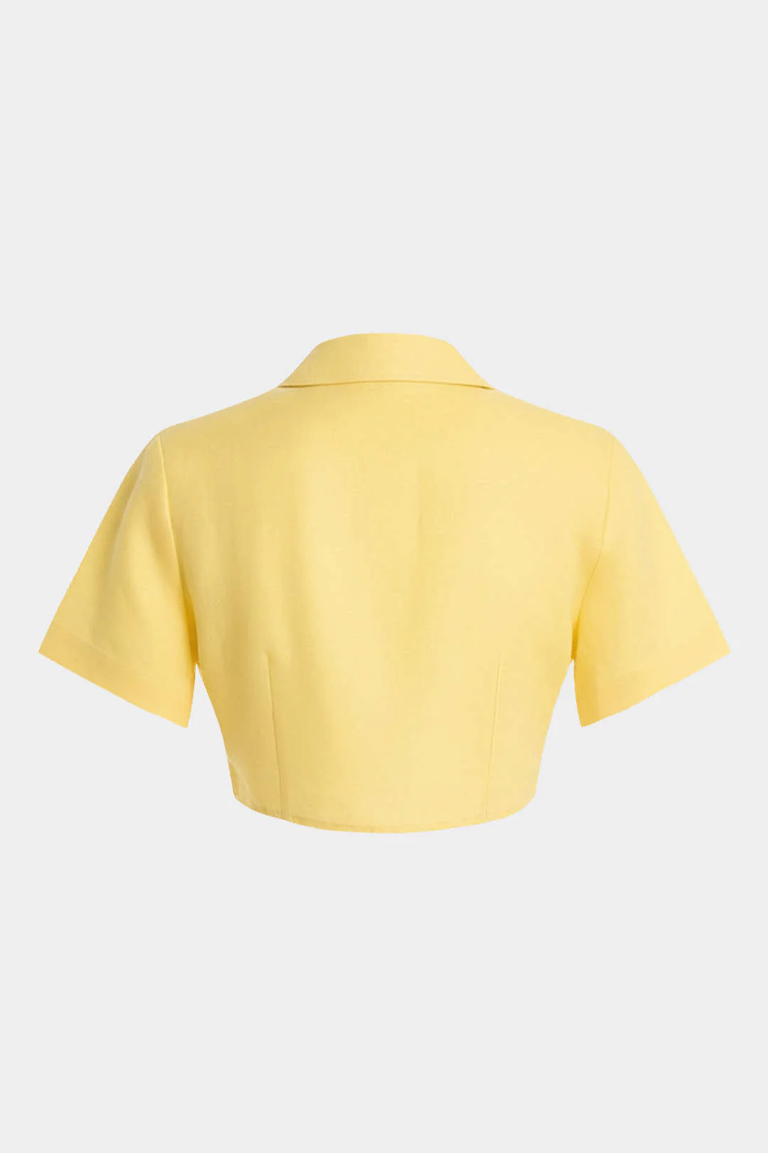 Linen Button Short-Sleeve Shirt - Image 2