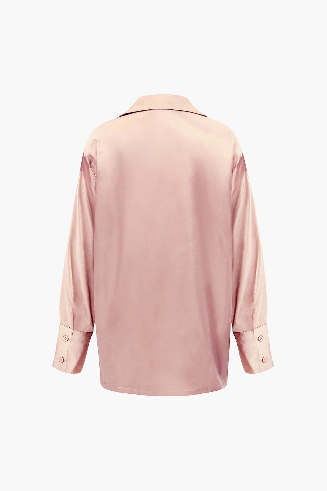 Satin Button Up Long Sleeve Shirt And Pants Set - Image 10