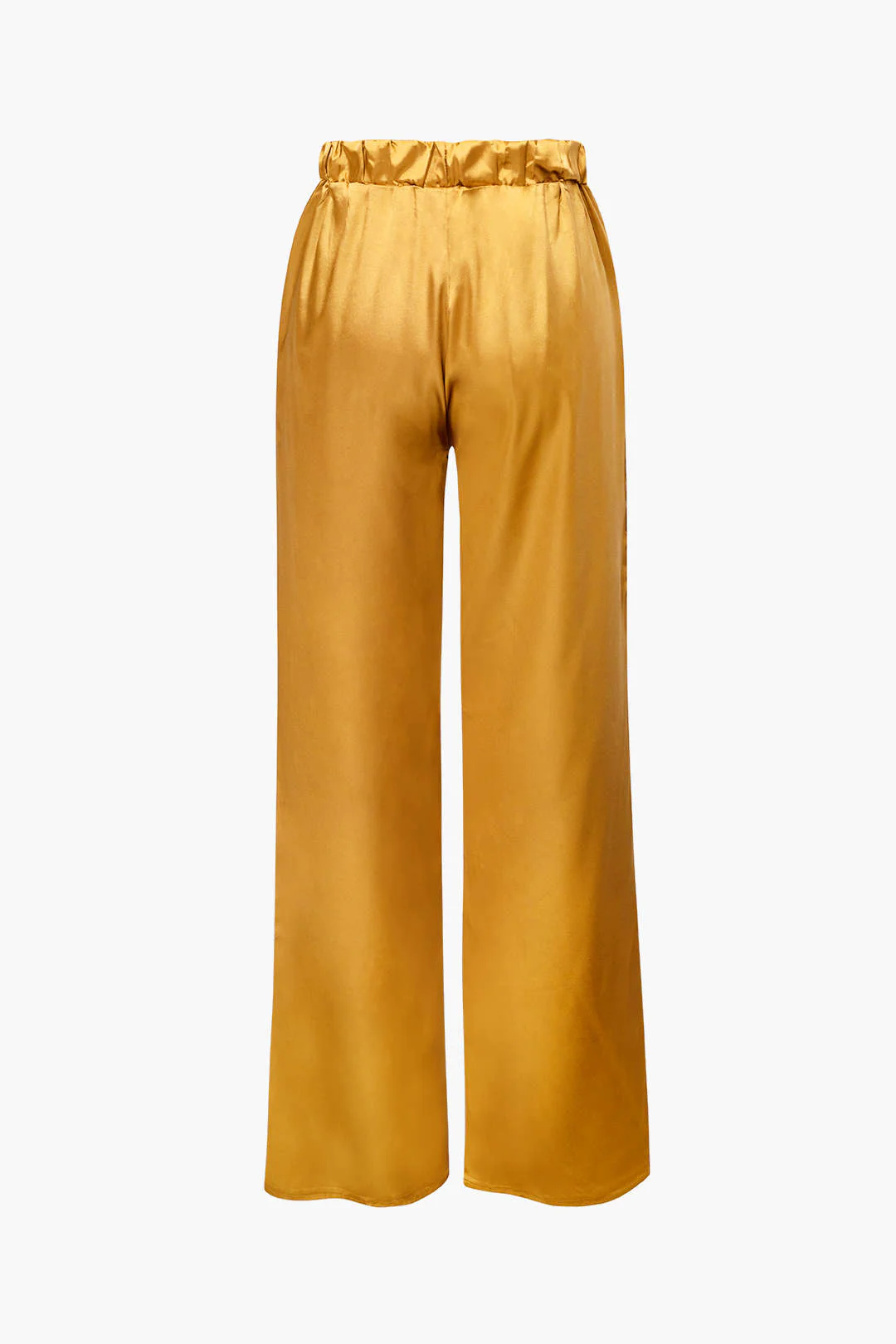 Satin Button Up Long Sleeve Shirt And Pants Set - Image 6