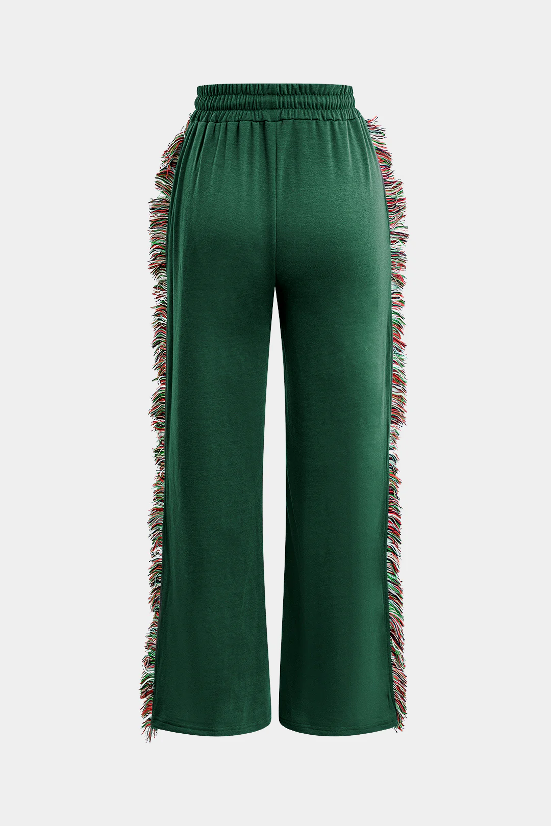 Letter Print T-shirt And Tassel Drawstring Pants Set - Image 5