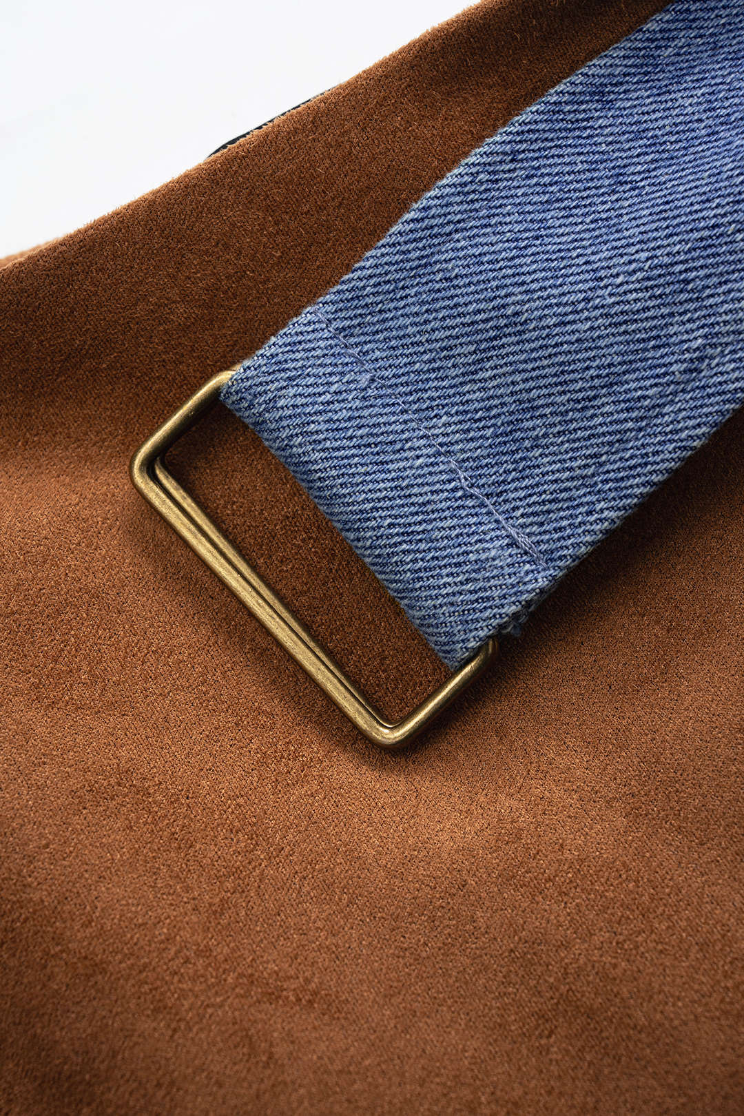 Suede Belted High Slit Skirt - Image 3