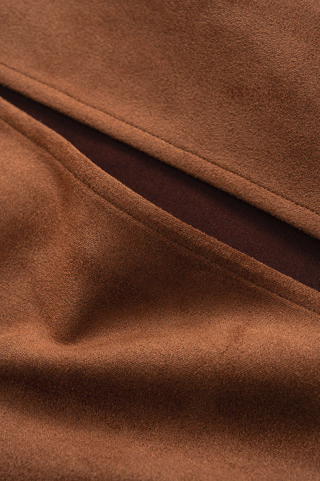 Suede Belted High Slit Skirt - Image 4
