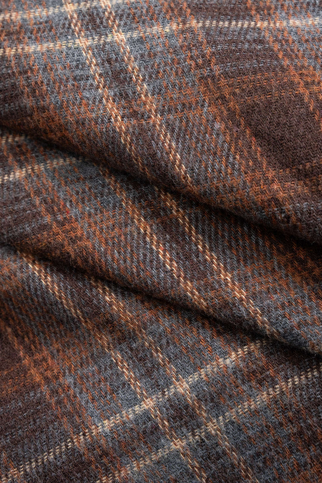 Plaid Print Asymmetrical Ruched Split Skirt - Image 3