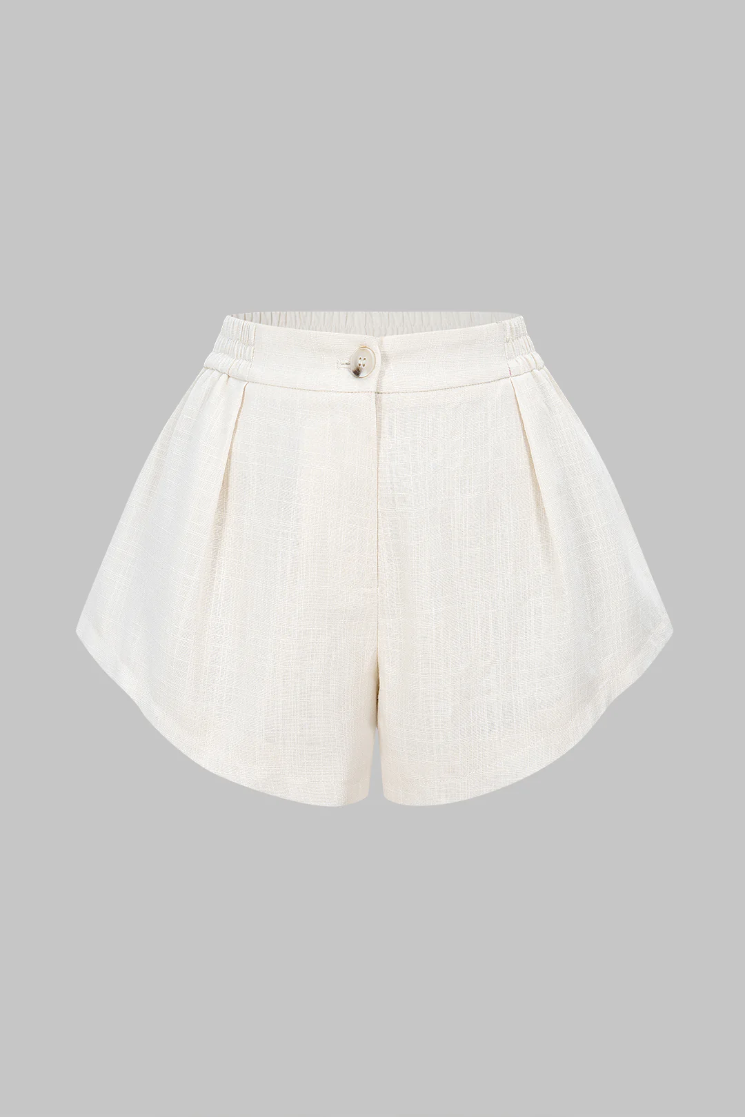 Shirred Waistband Wide Leg Shorts