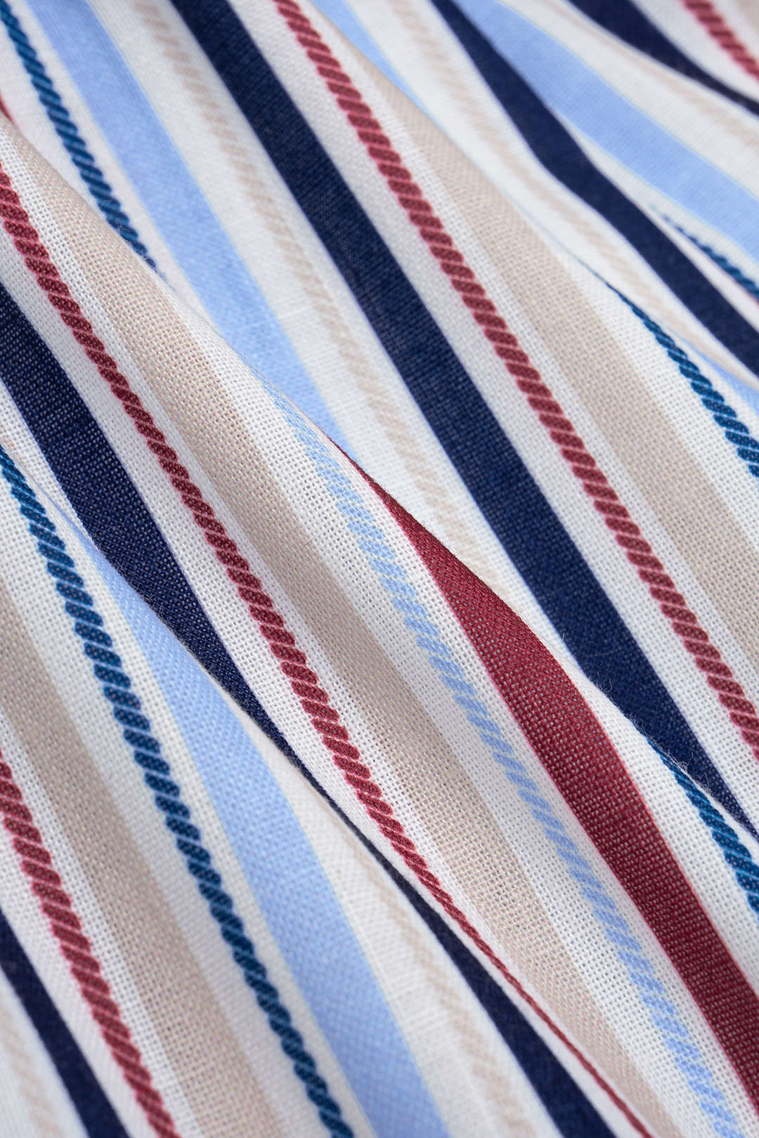 Stripes Print Pocket Shirred Waistband Shorts - Image 5