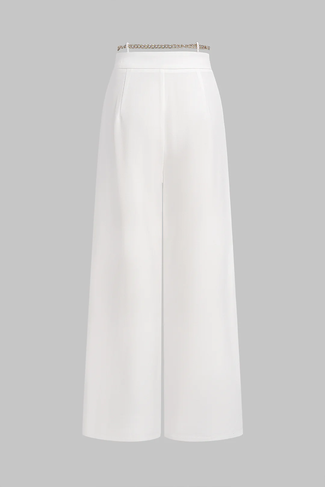 Metallic Chain Wide Leg Pants - Image 2