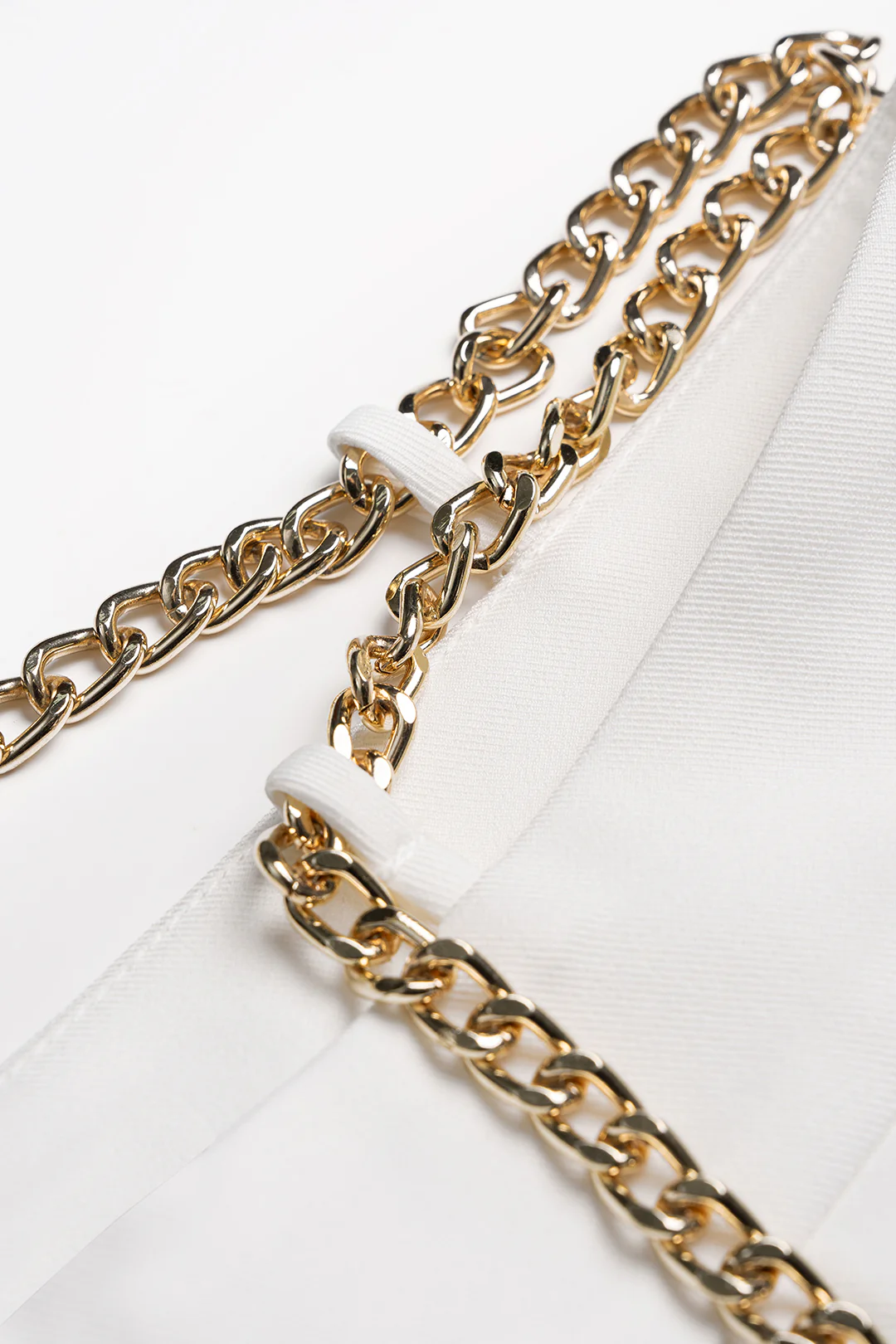 Metallic Chain Wide Leg Pants - Image 3