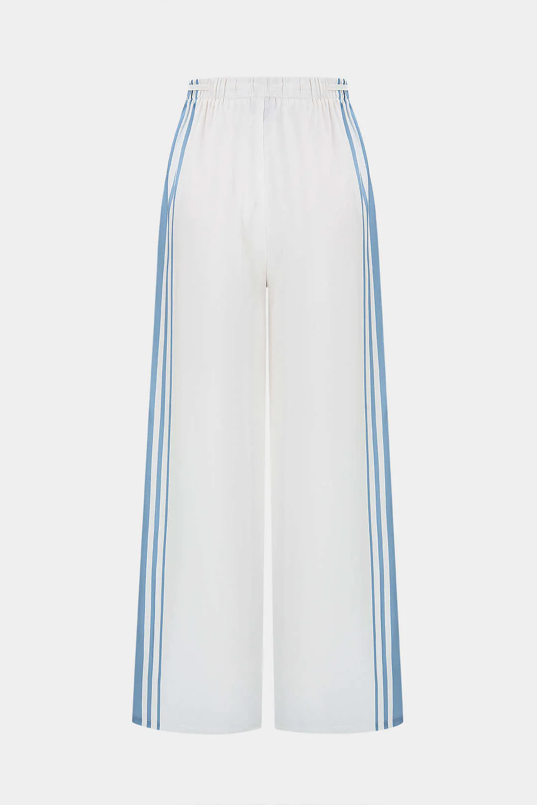 Contrast Satin Tie-Up Wide Leg Pants - Image 3