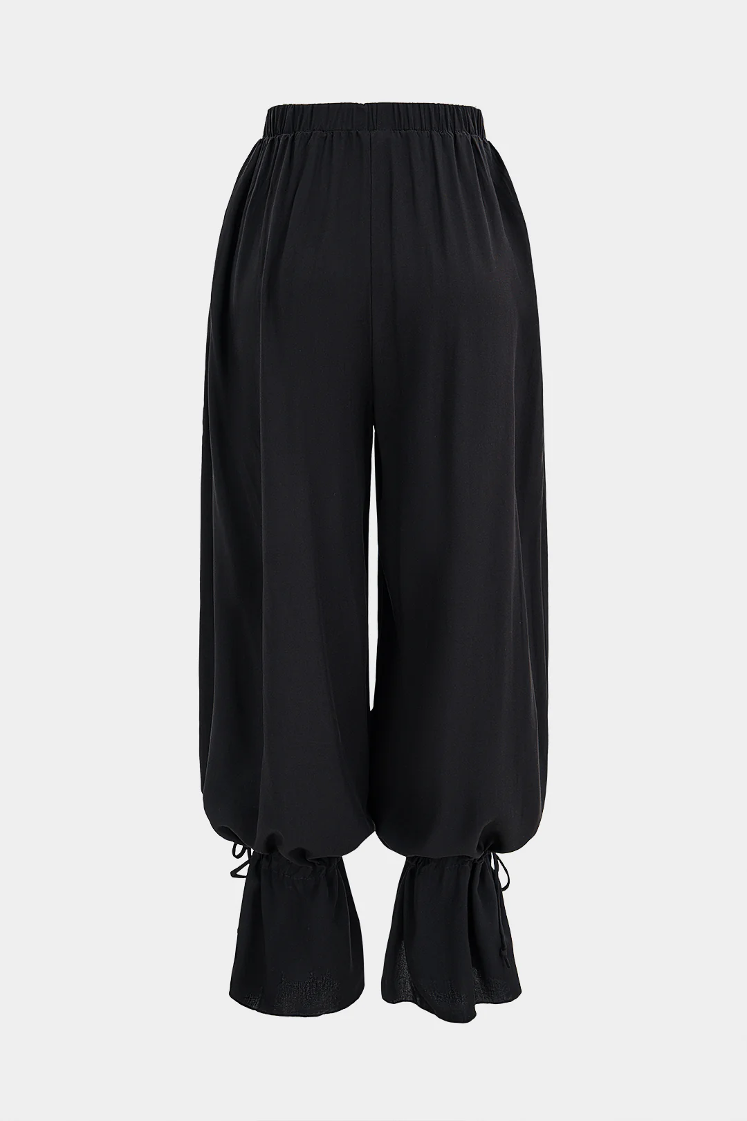 Solid Tie-Up Pants - Image 3