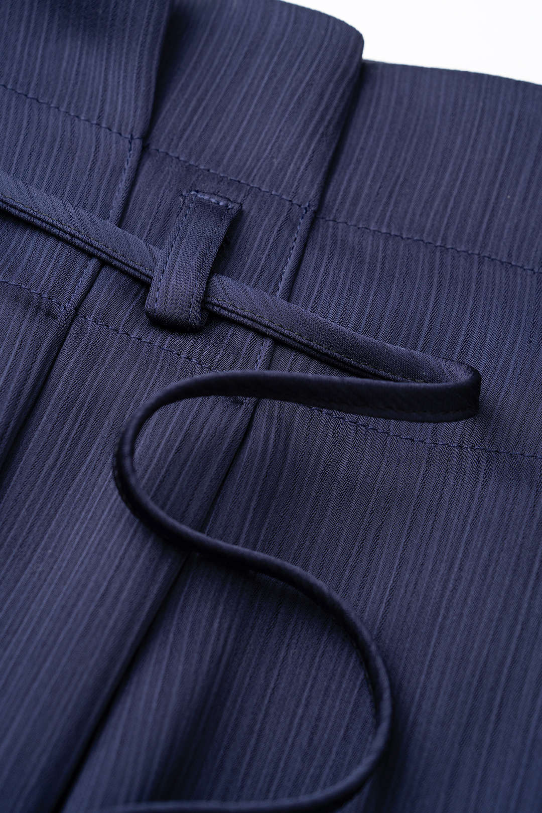 Belted High Waist Wide Leg Pants - Image 3