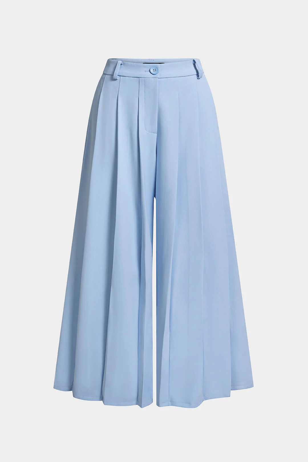 Plus Size Pleated Wide Leg Pants