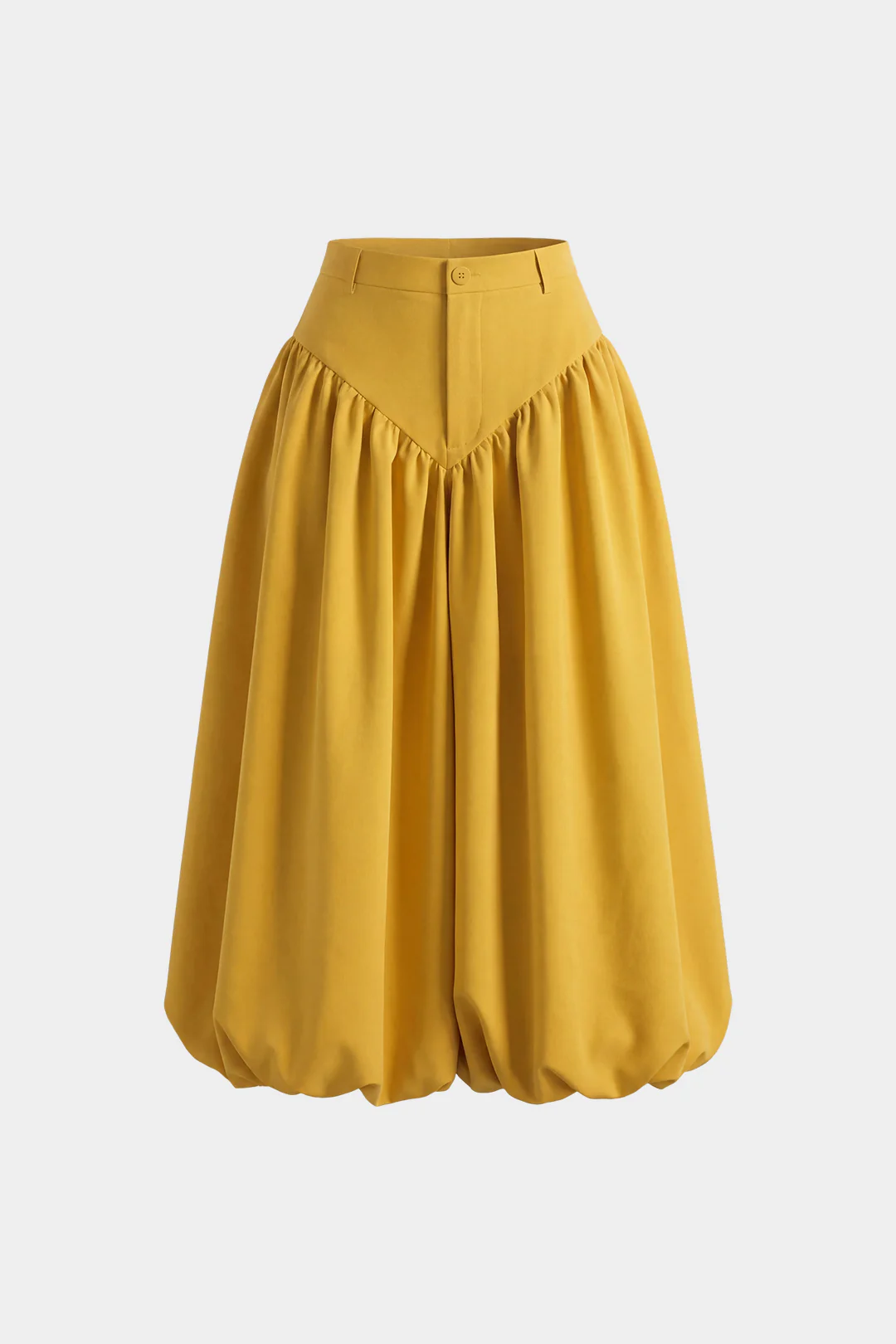 High Waist Ruched Balloon Shorts