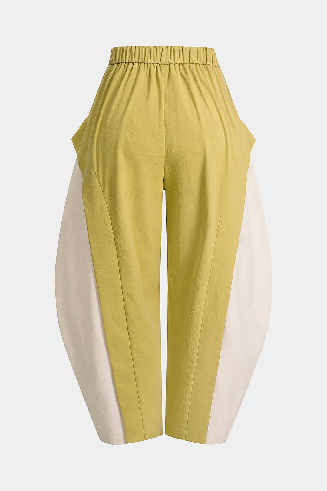 Contrast Button Wide Leg Pants - Image 2