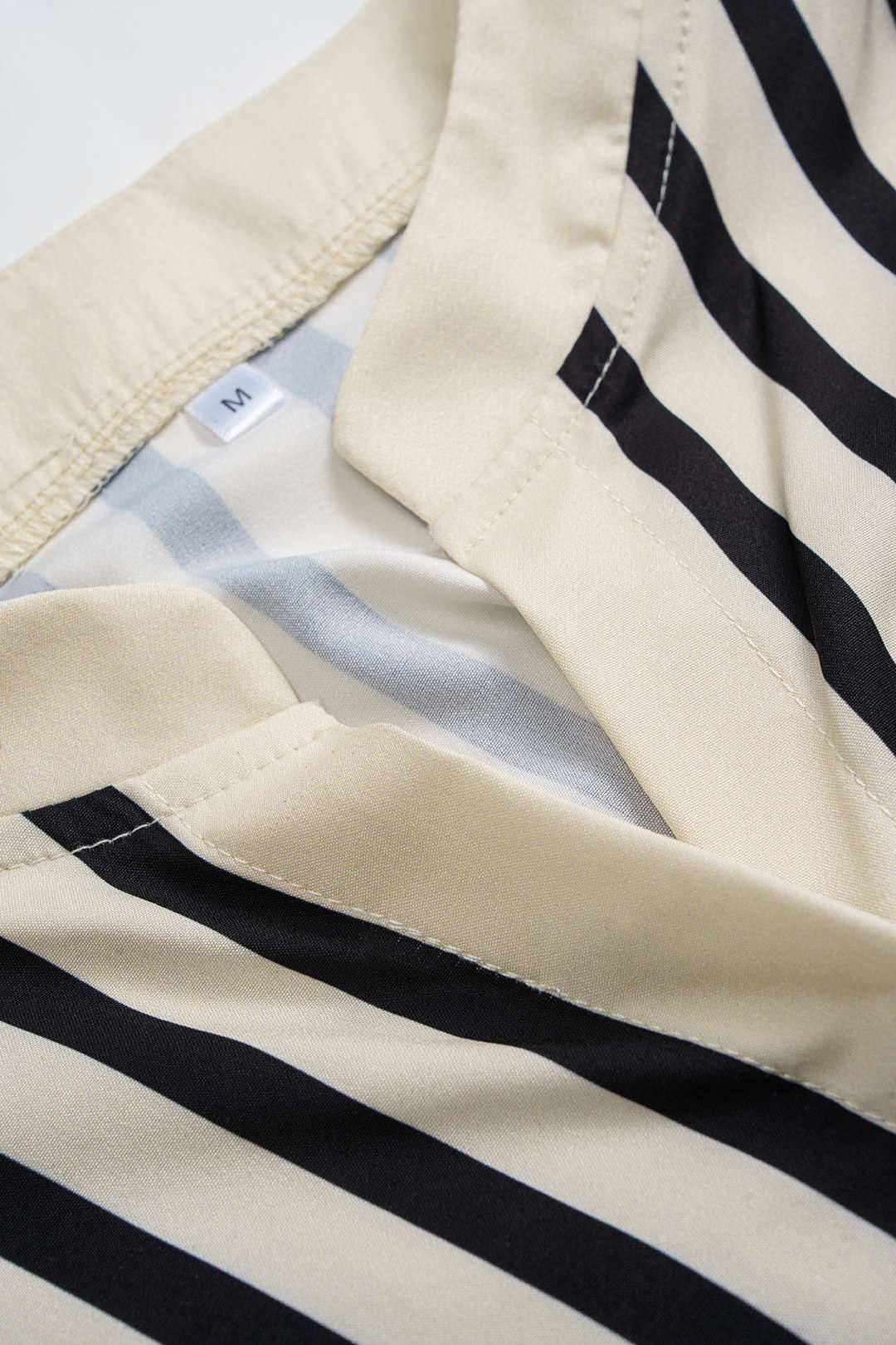 Stripe Print Satin Long-Sleeve Shirt - Image 6