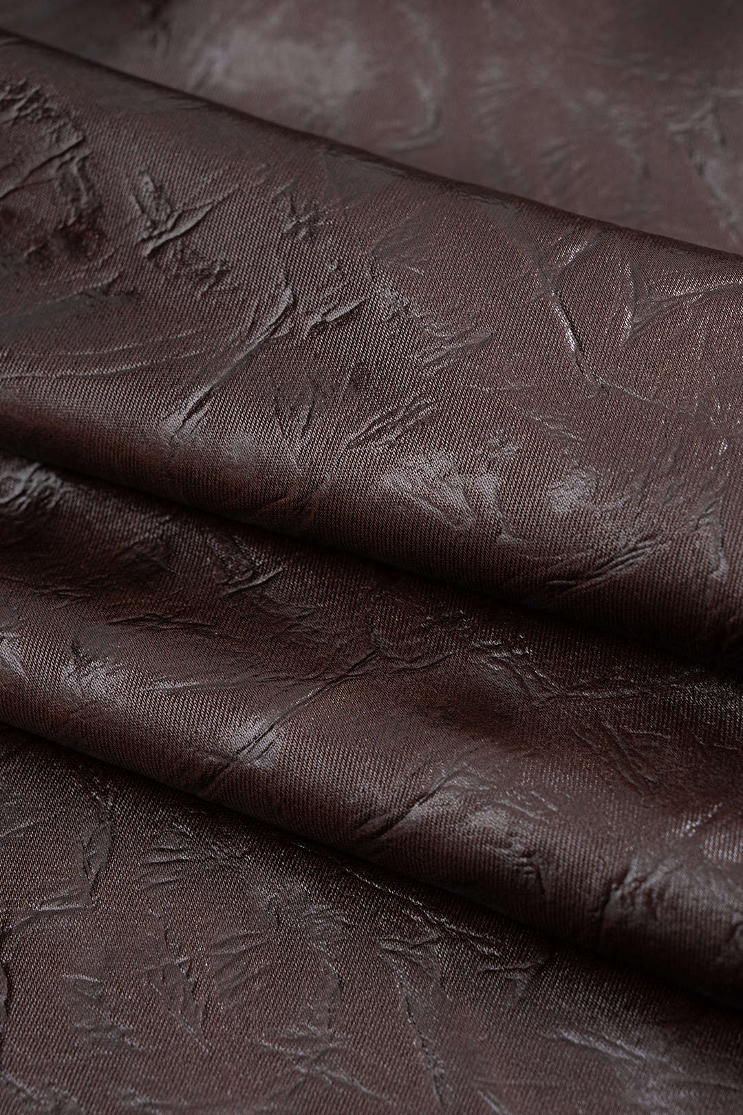 Faux Leather Button Long-Sleeve Shirt - Image 7